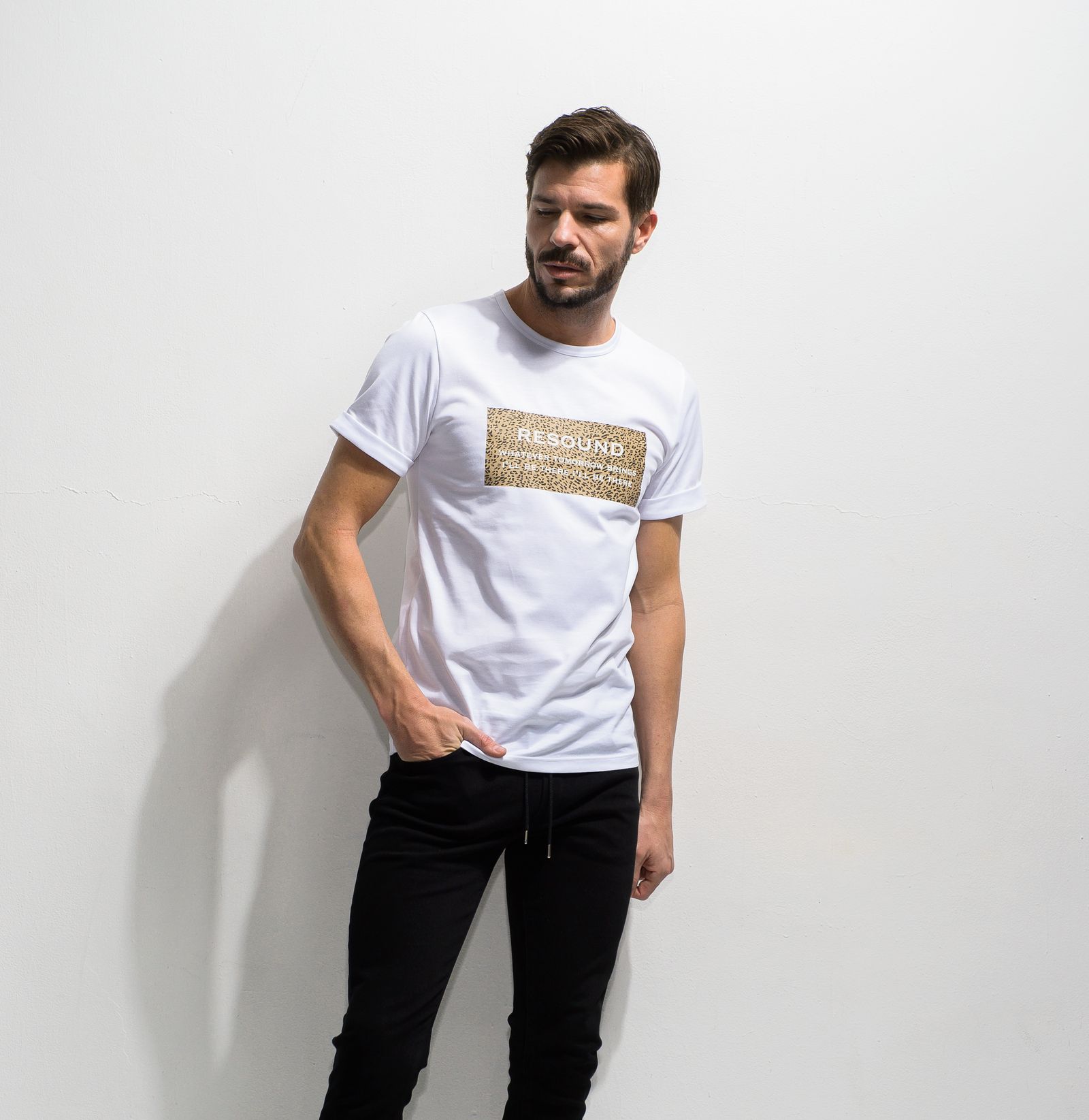 LEO BOX ROGO ROLL UP JERSEY TEE / RC20-T-004 / ボックスロゴTシャツ ※