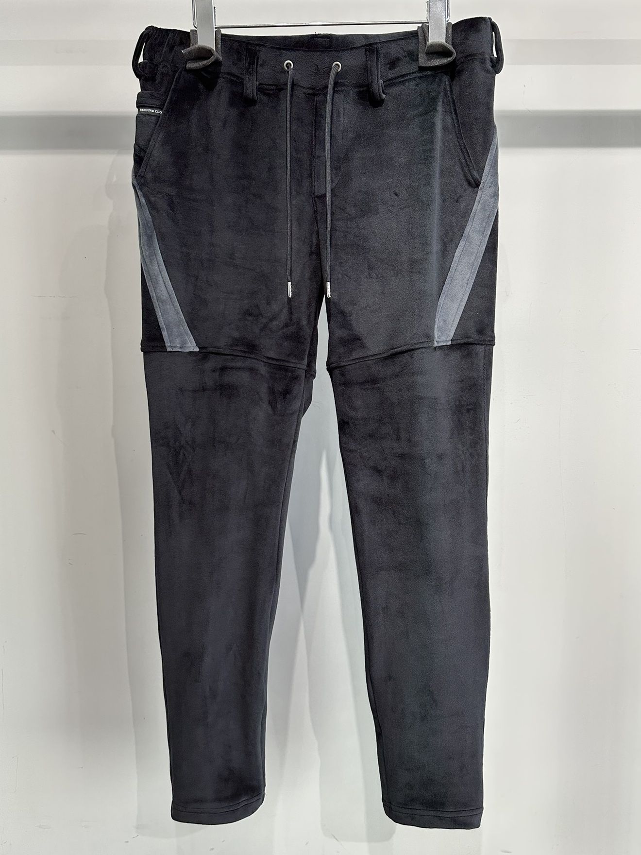 VELOURS TYLER PANTS / RC34-ST-026BH / ベロアフリースラインイージーパンツ / ブラック