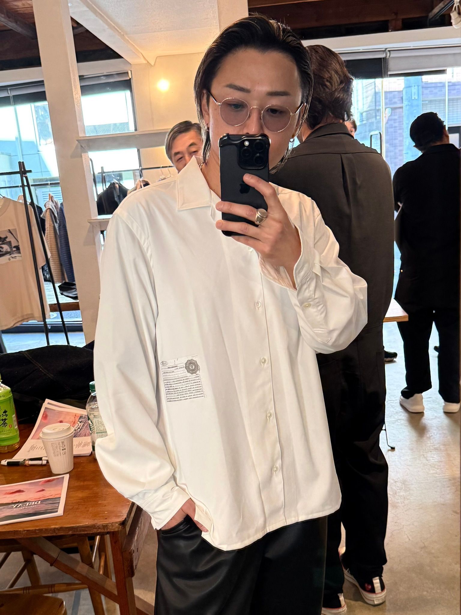 WILL SHIRTS / DP1-SH-001 / ウィルプリントオープンカラーシャツ / ホワイト (3月中旬入荷予定)