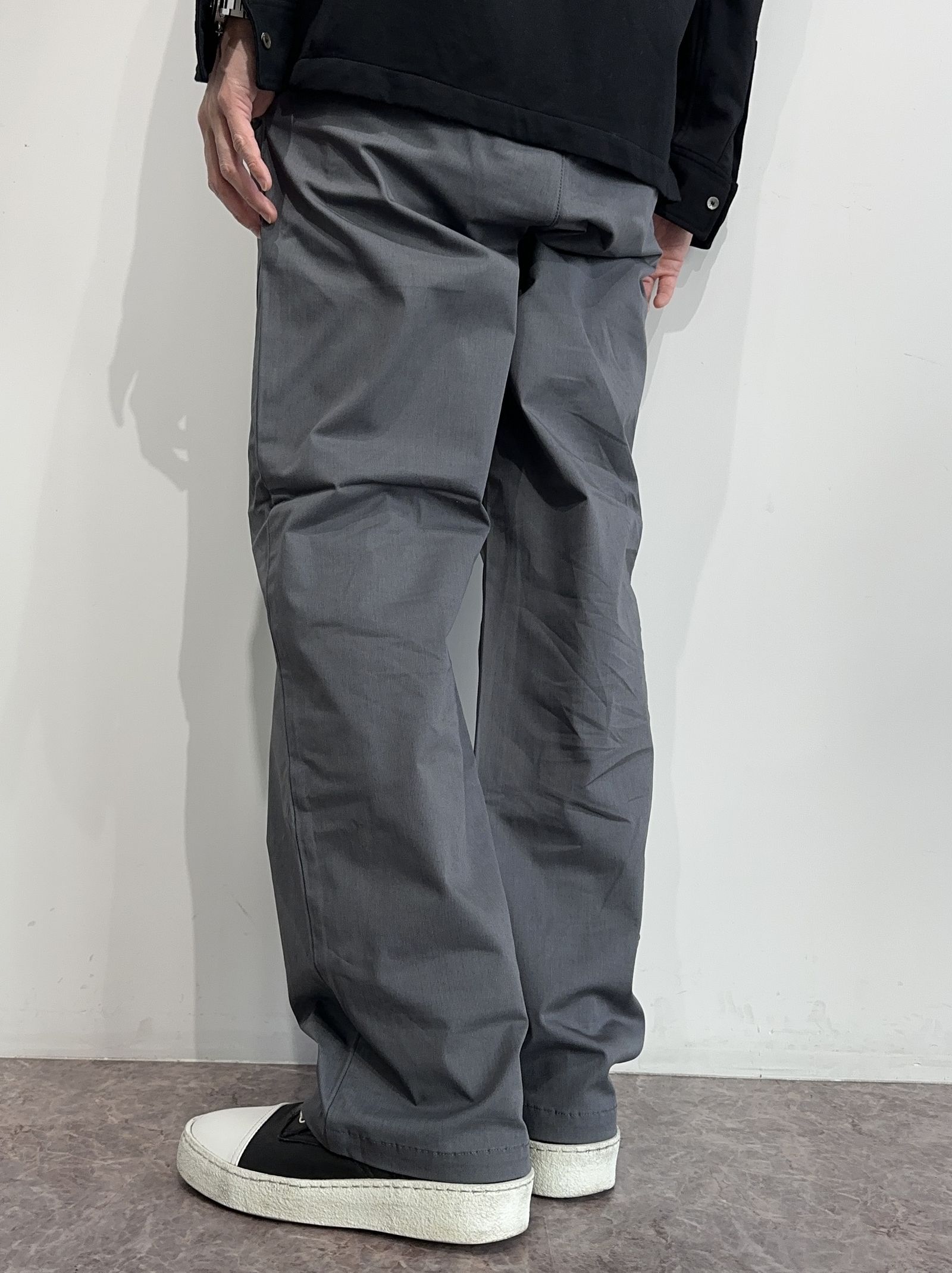 WIDE TUCK PT / RC12-ST-003 / コットンナイロンワイドタックパンツ / グレー※