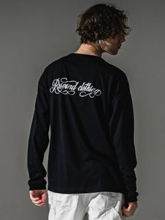 PIN ST RC OVER LONGSLEEVE TEE / RC41-T-003 / オーバーサイズ長袖バックロゴTシャツ / ブラック (7月中旬入荷予定)