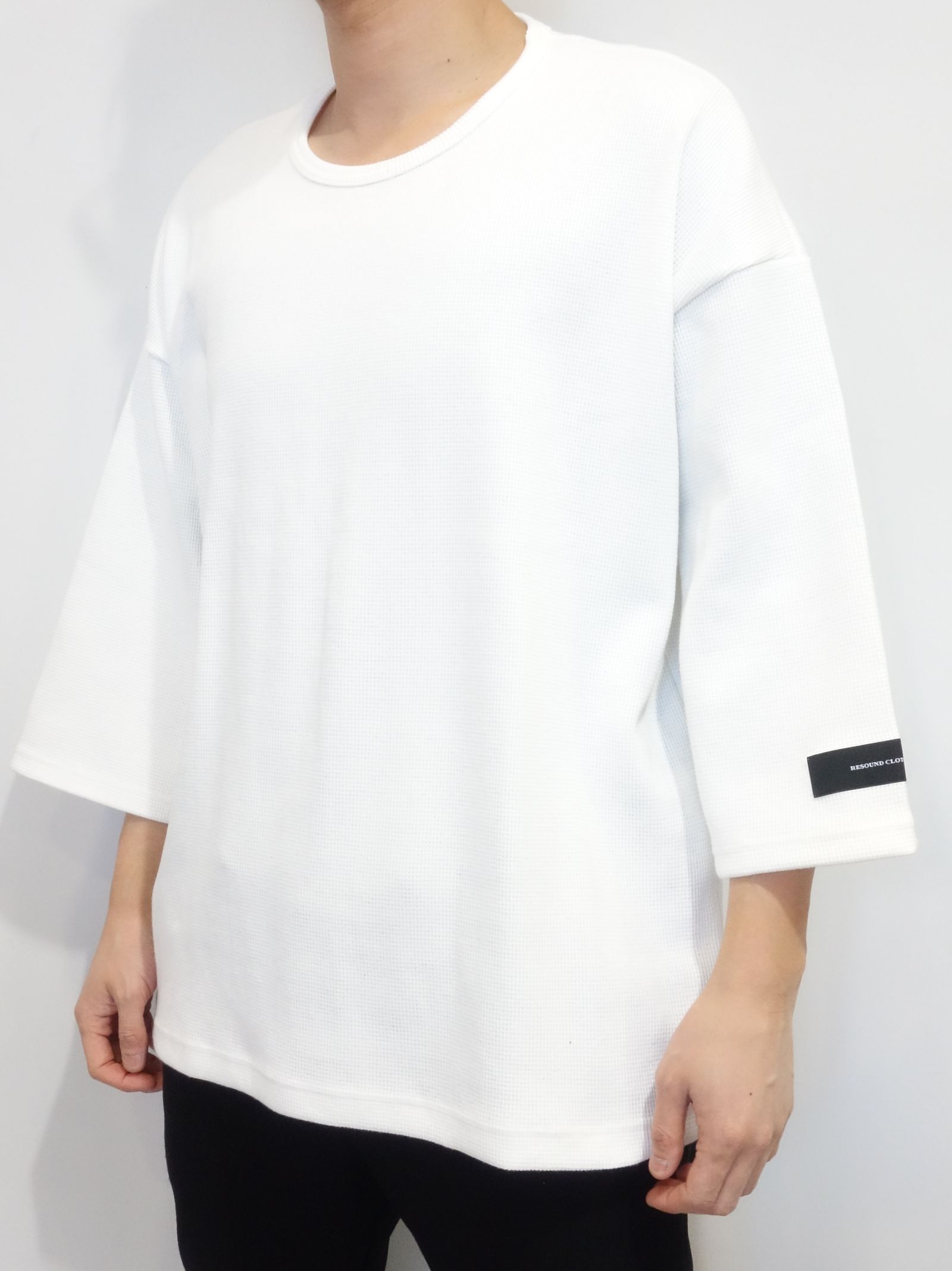 RESOUND CLOTHING - THREE-QUARTER SLEEVE WAFFLE T / RC23-C-001 / 七