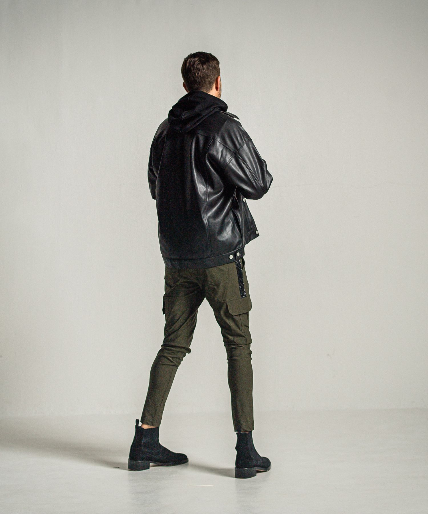 LEATHER OVER 2ND G / RC34-JK-002 / エコレザーGジャン / ブラック