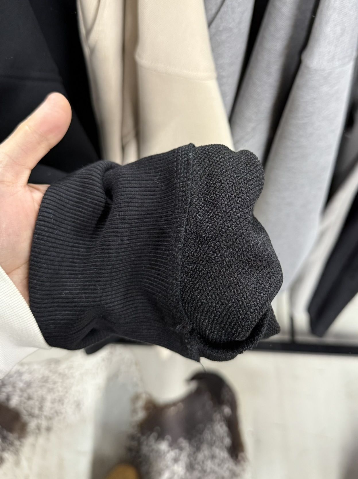 HF URAKE COLLEGE DROP TRAINER / RC39-C-002 / 高機能スウェットトレーナー / ブラック (1月中旬入荷予定)