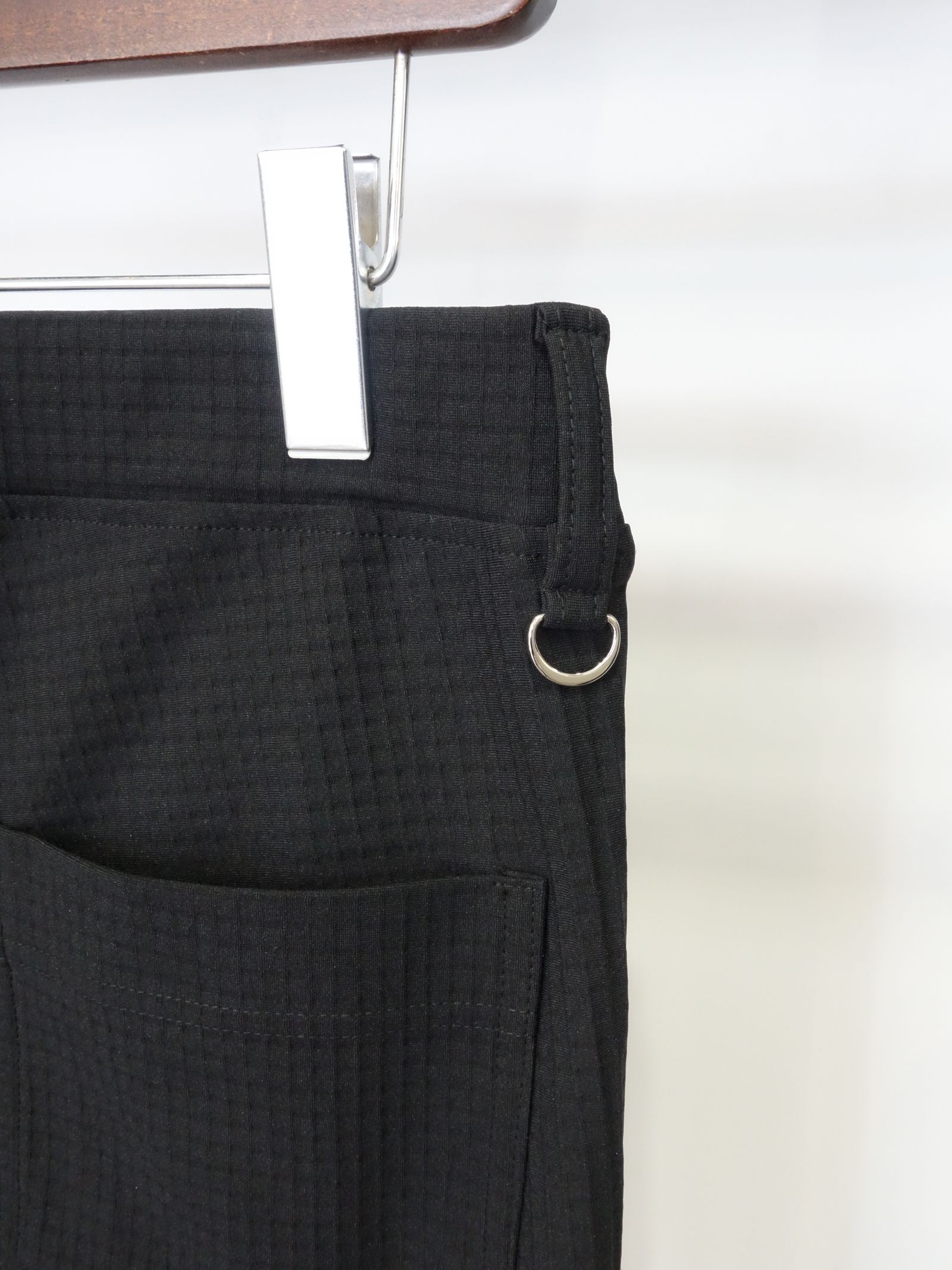 CHRIS EASY TUCK PANTS / RC25-ST-016T / リップルイージータックパンツ / ブラック