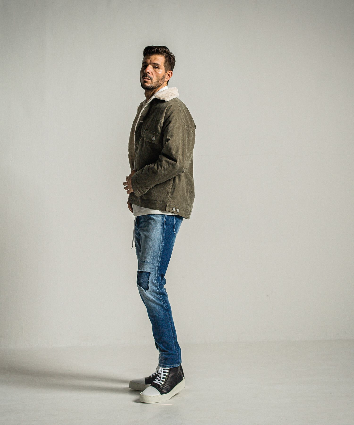 MICK DENIM JERSEY / RC34-ST-020 / デニムジャージテーパードパンツ / インディゴユーズド