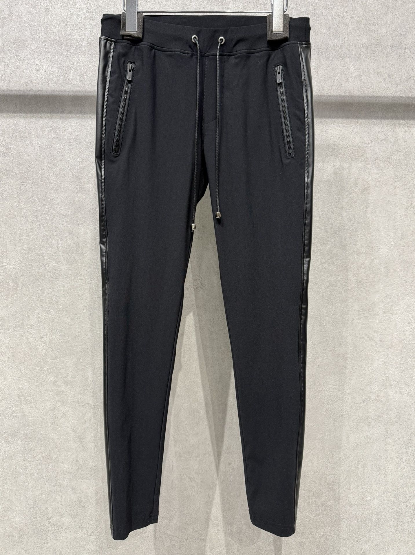 LEATHER LINE TRUCK PT / RC38-ST-013 / レザーラインパンツ / ブラック×ブラック