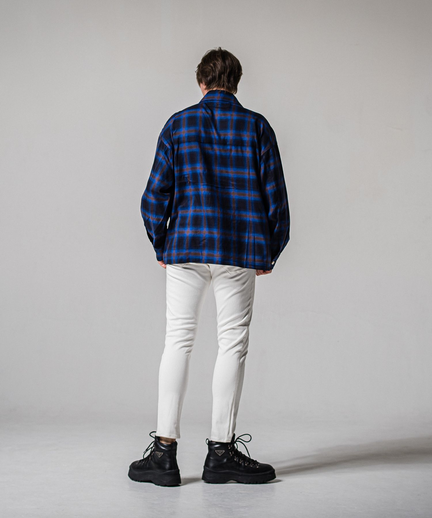 50S CHECK JK / RC39-JK-007C / チェックシャツジャケット / ブルー (2月中旬入荷予定)