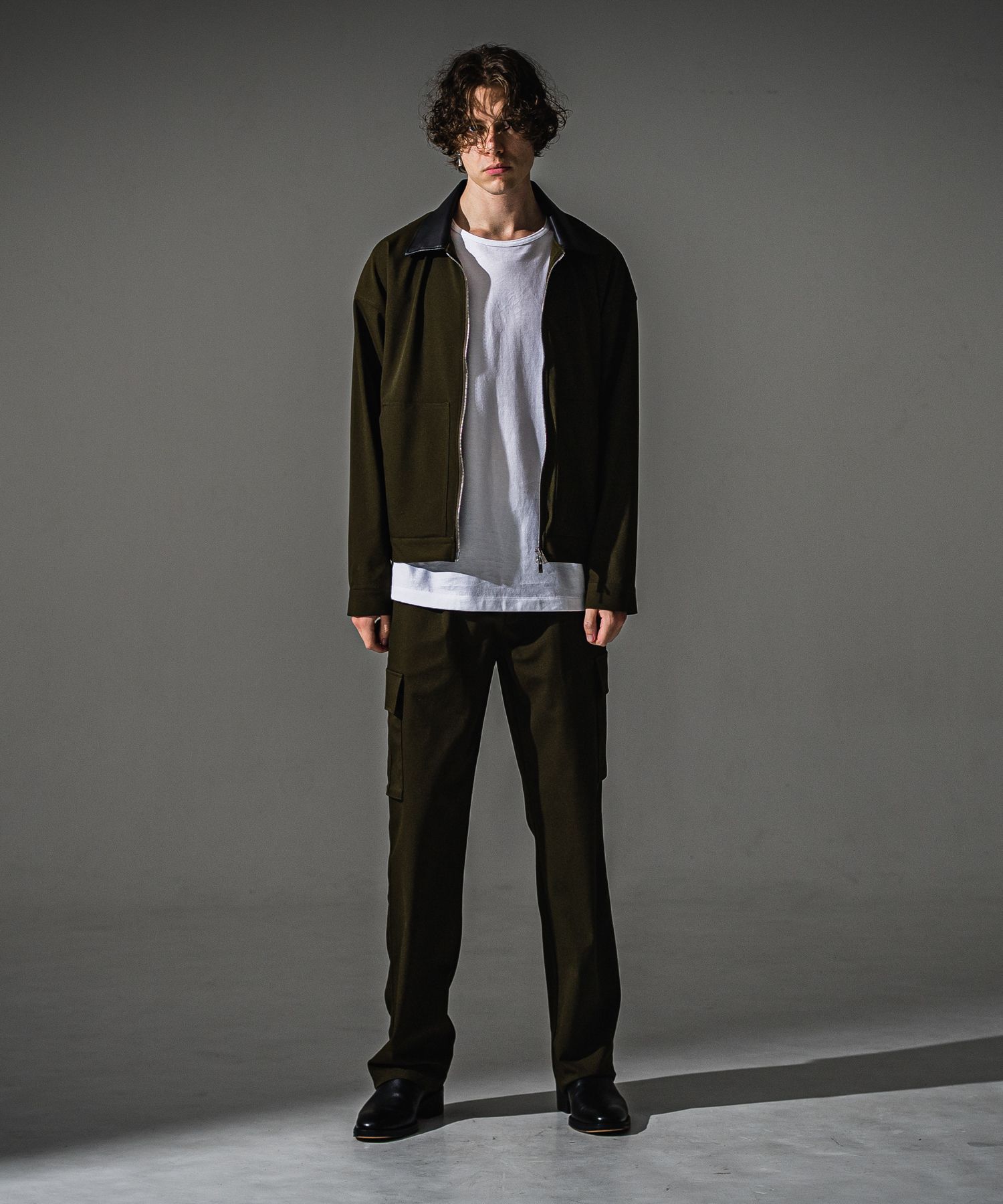 HEAD CARGO / RC41-ST-043 / カーゴセミワイドタックパンツ / カーキ (8月中旬入荷予定)