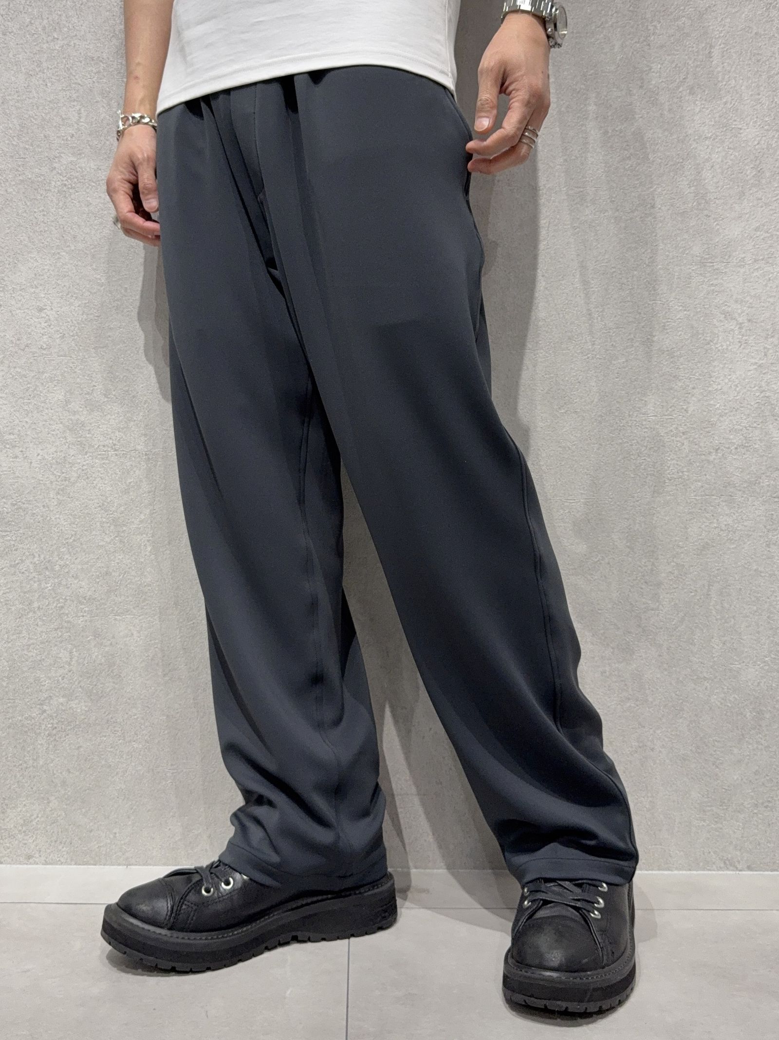 EMILIO DB WIDE PANTS / DP1-ST-003 / ダンボールジャージスーパーワイドパンツ / ブラック