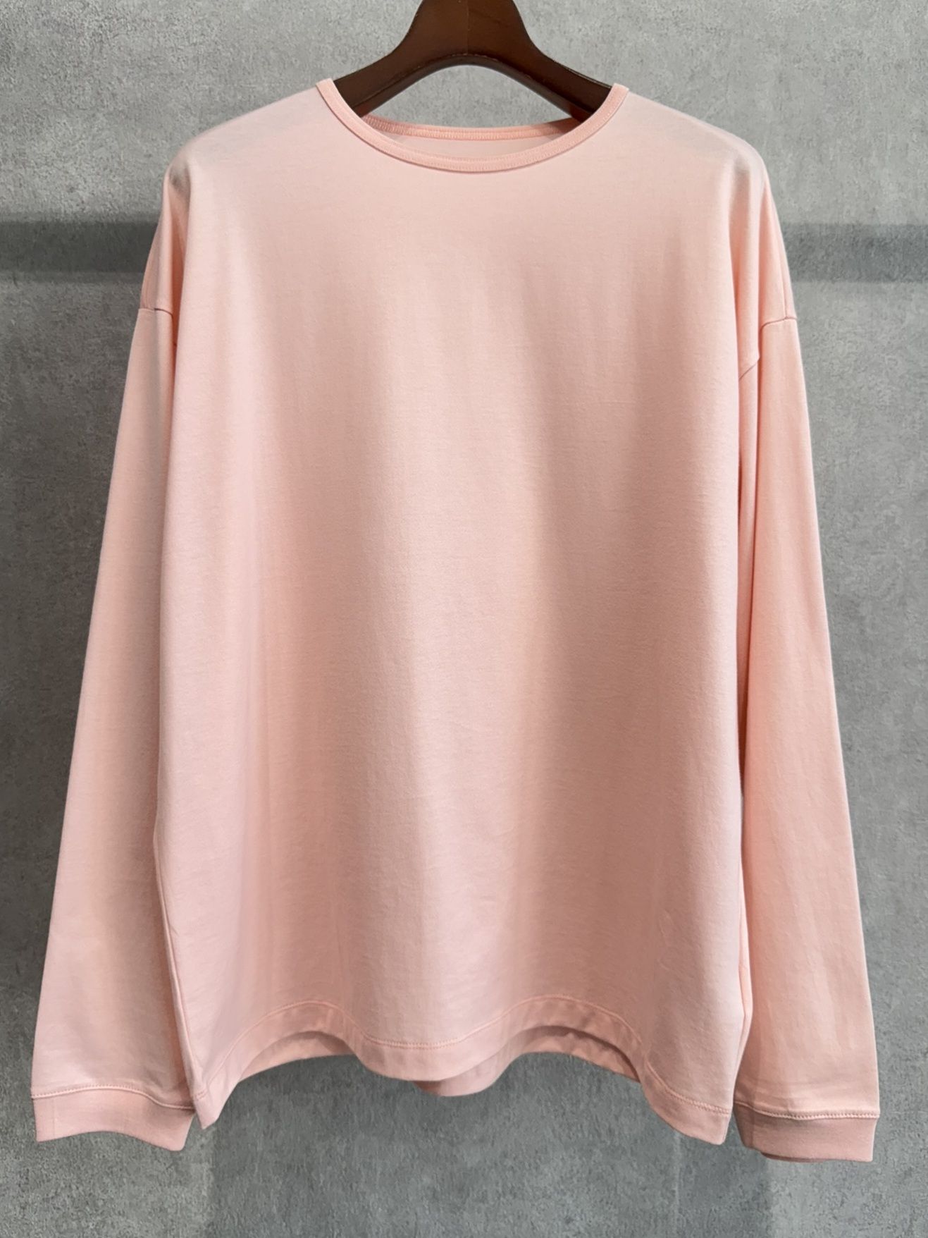 PIN ST RC OVER LONGSLEEVE TEE / RC41-T-003 / オーバーサイズ長袖バックロゴTシャツ / ピンク