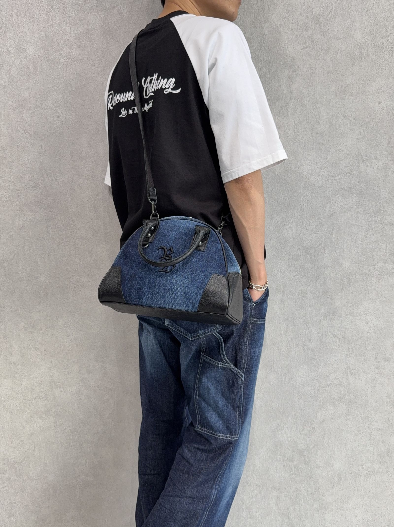 DENIM MINI BOSTON BAG / RC40-BAG-002RD / デニムミニボストンショルダーバッグ / デニム
