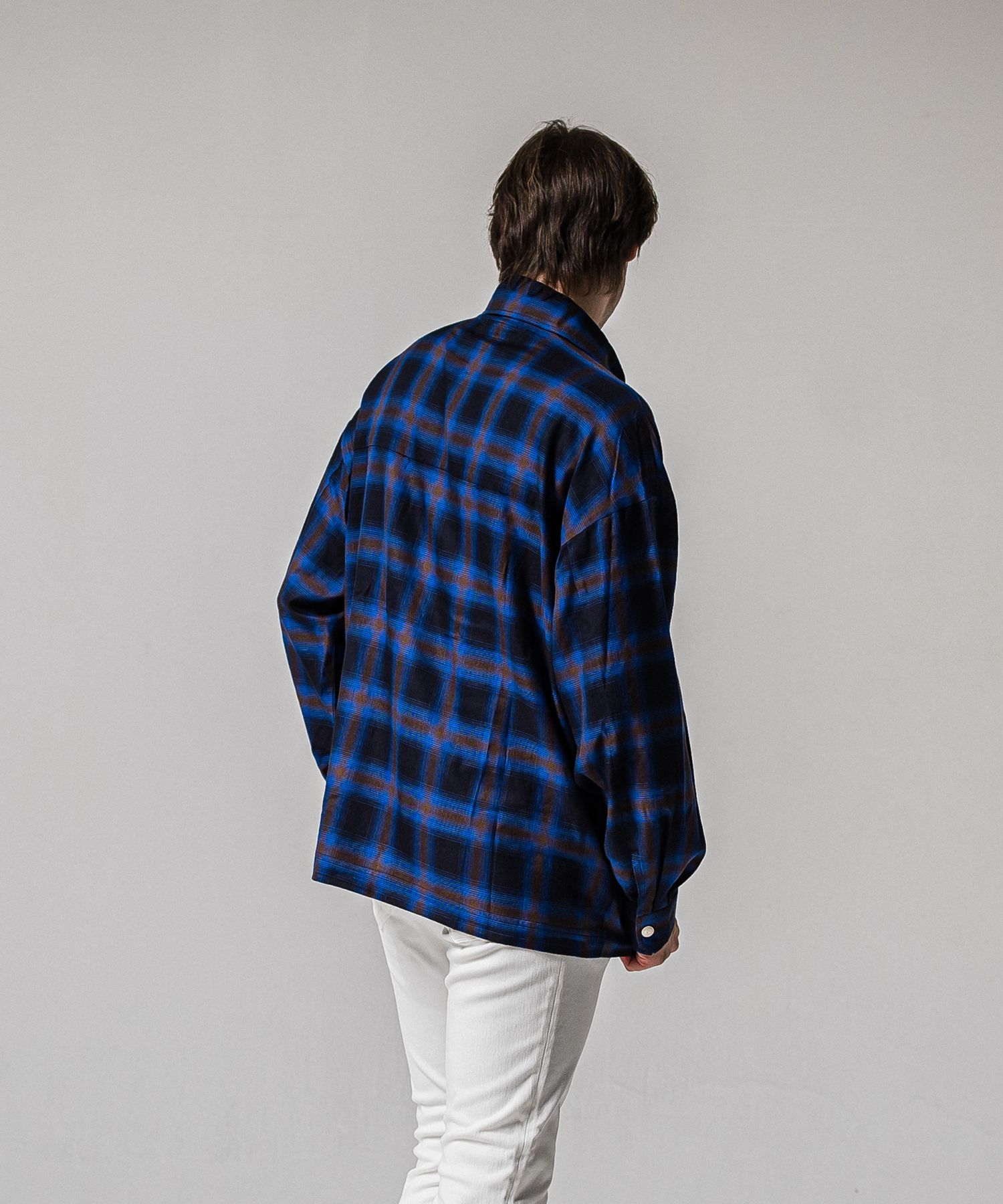 50S CHECK JK / RC39-JK-007C / チェックシャツジャケット / ブルー (2月中旬入荷予定)