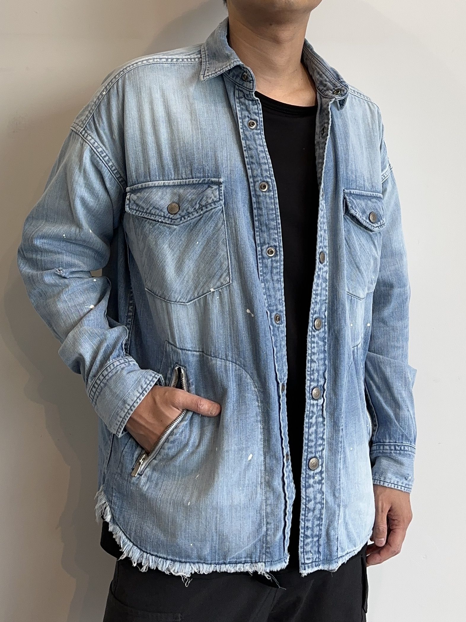 RESOUND CLOTHING - OVER DENIM SHIRTS / RC29-SH-001 / オーバー