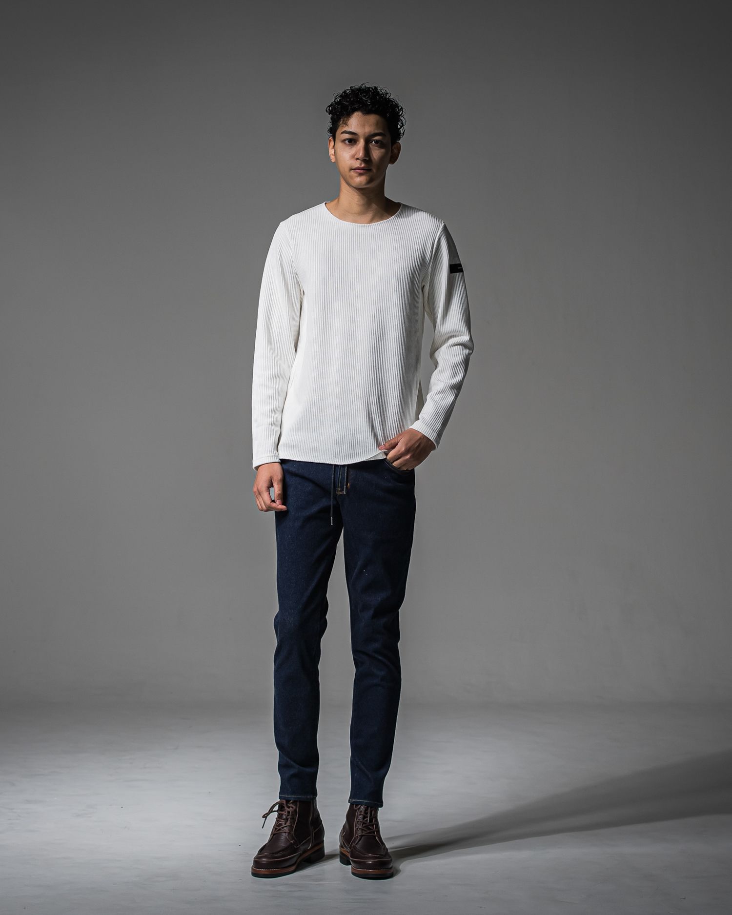 MICK DENIM JERSEY / BASIC-ST-020 / デニムジャージテーパードパンツ / インディゴワンウォッシュ (9月上旬入荷予定)