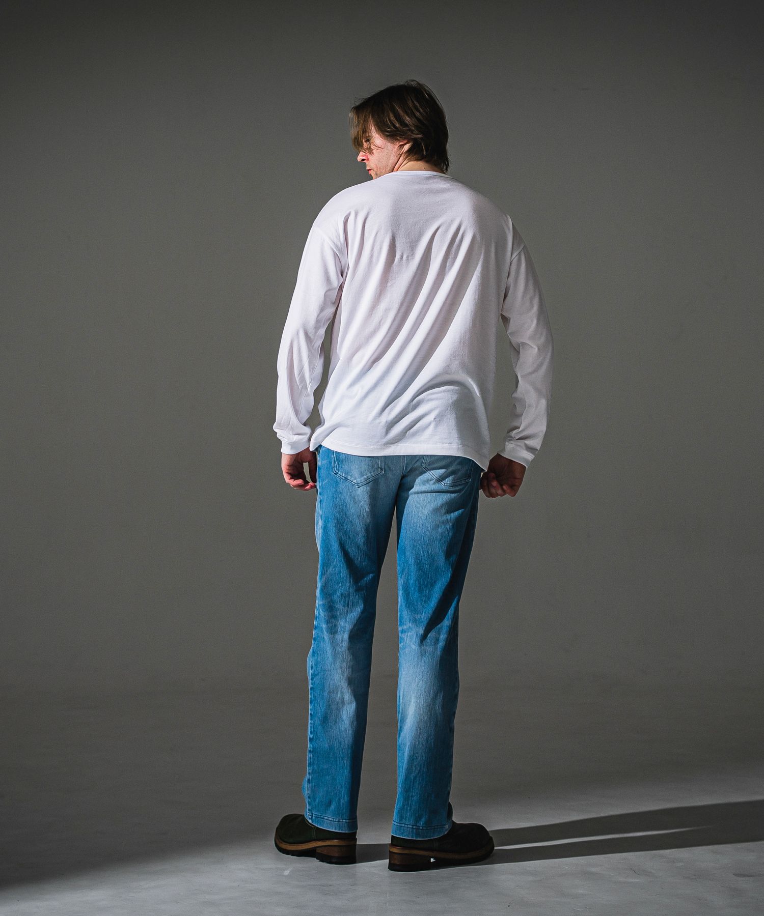 DENIM JERSEY WIDE PT / RC41-ST-016WTD / ライトオンスデニムジャージセミワイドパンツ / ライトインディゴ (8月中旬入荷予定)