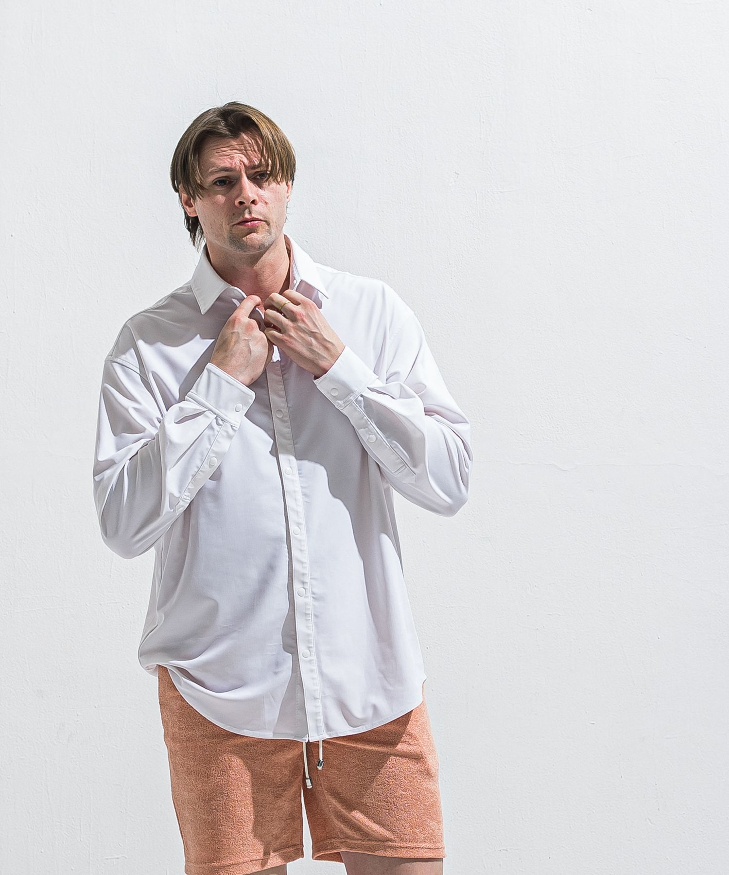 RUSH JACK SHIRTS / RC40-SH-001 / オーバーサイズラッシュガードシャツ / ホワイト (4月中旬入荷予定)