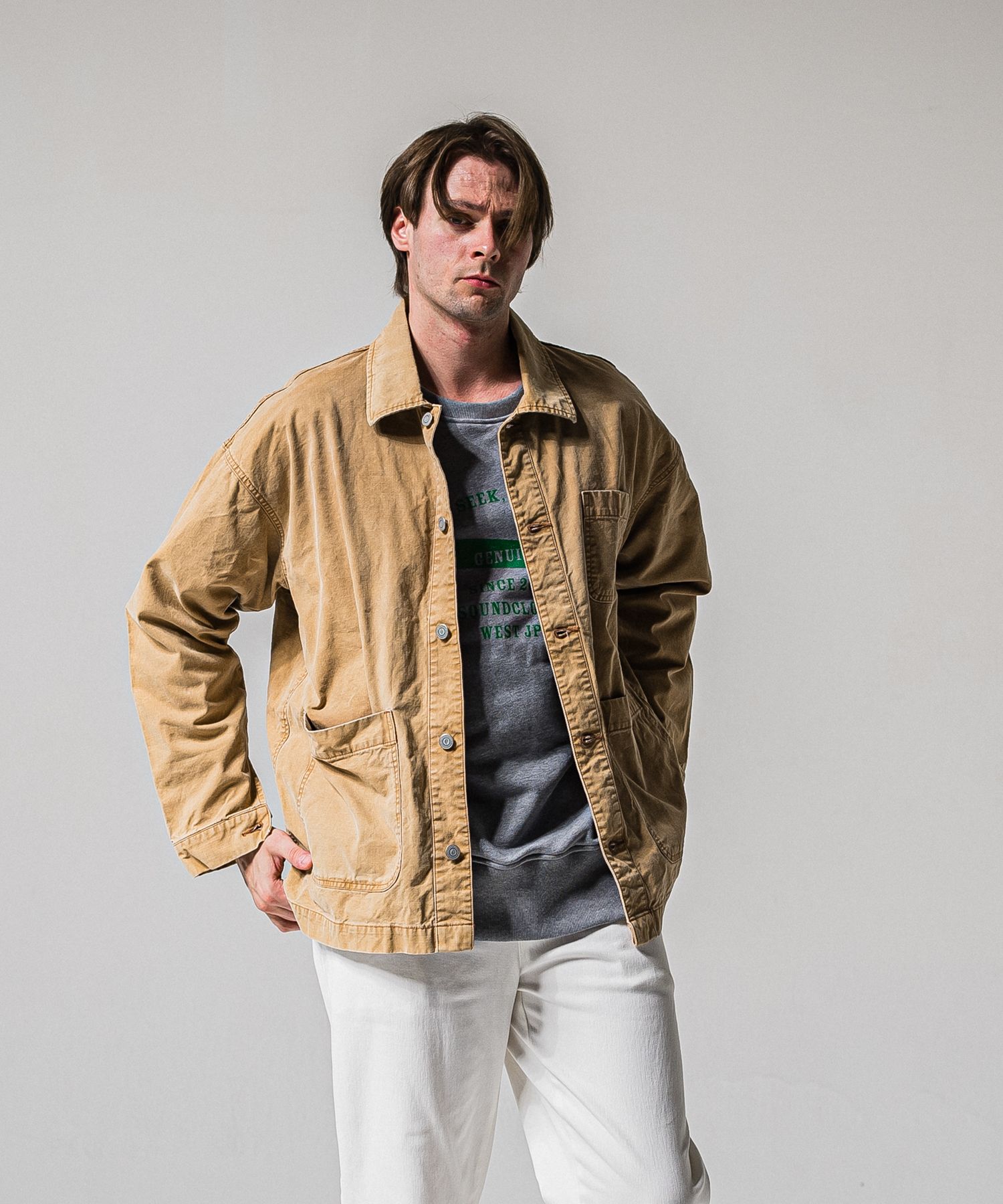 RC CAVER ALL / RC39-JK-004 / デニムカバーオール / ダックブラウン (3月中旬入荷予定)