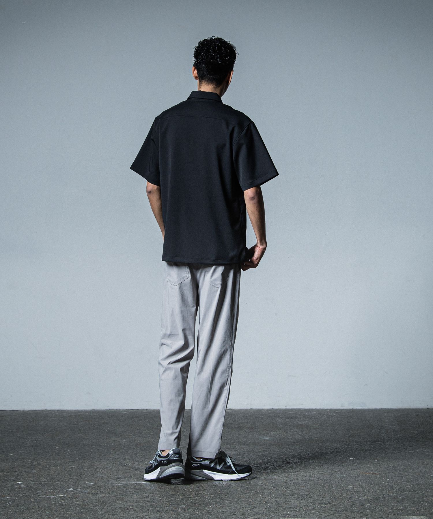 PULLOVER HALF SHIRT / RC33-SH-005 / ハーフジップシャツ / ブラック