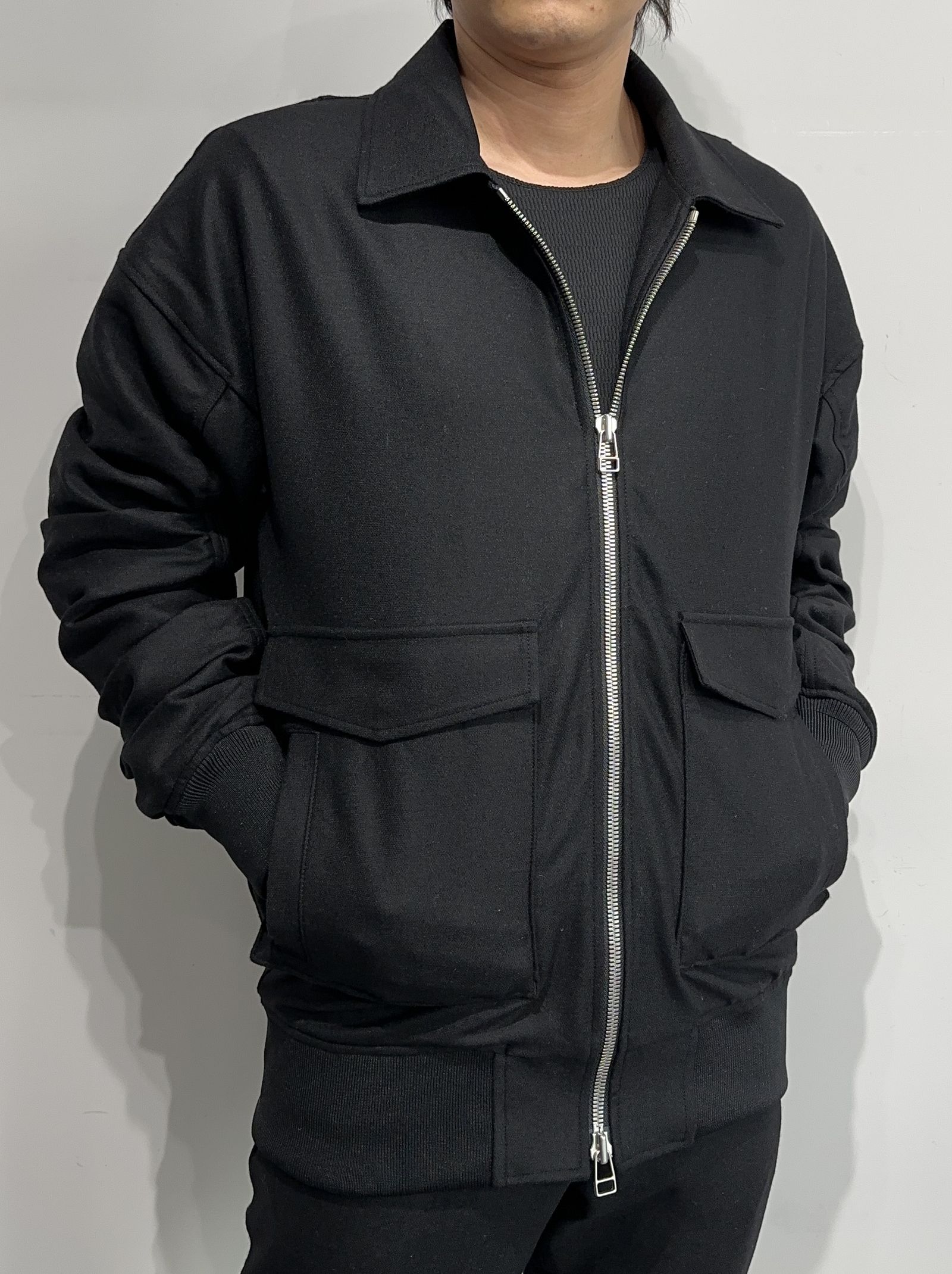 AG WOOL FLIGHT JK / RC34-JK-006 / ウールミリタリージャケット / ブラック