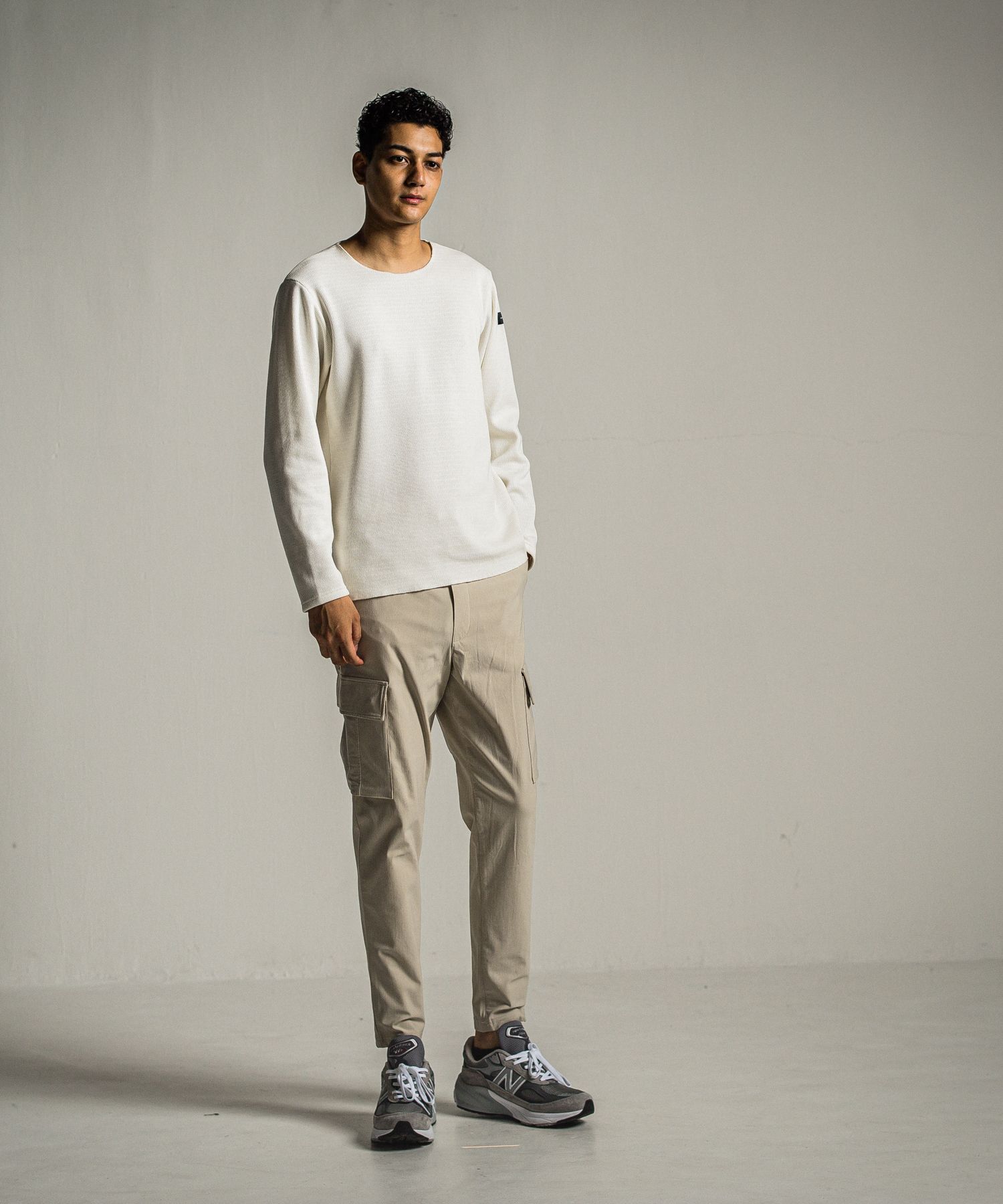 VELOURS FLEECE NEO THERMAL / RC34-C-001 / 裏起毛サーマルロングTシャツ / ホワイト