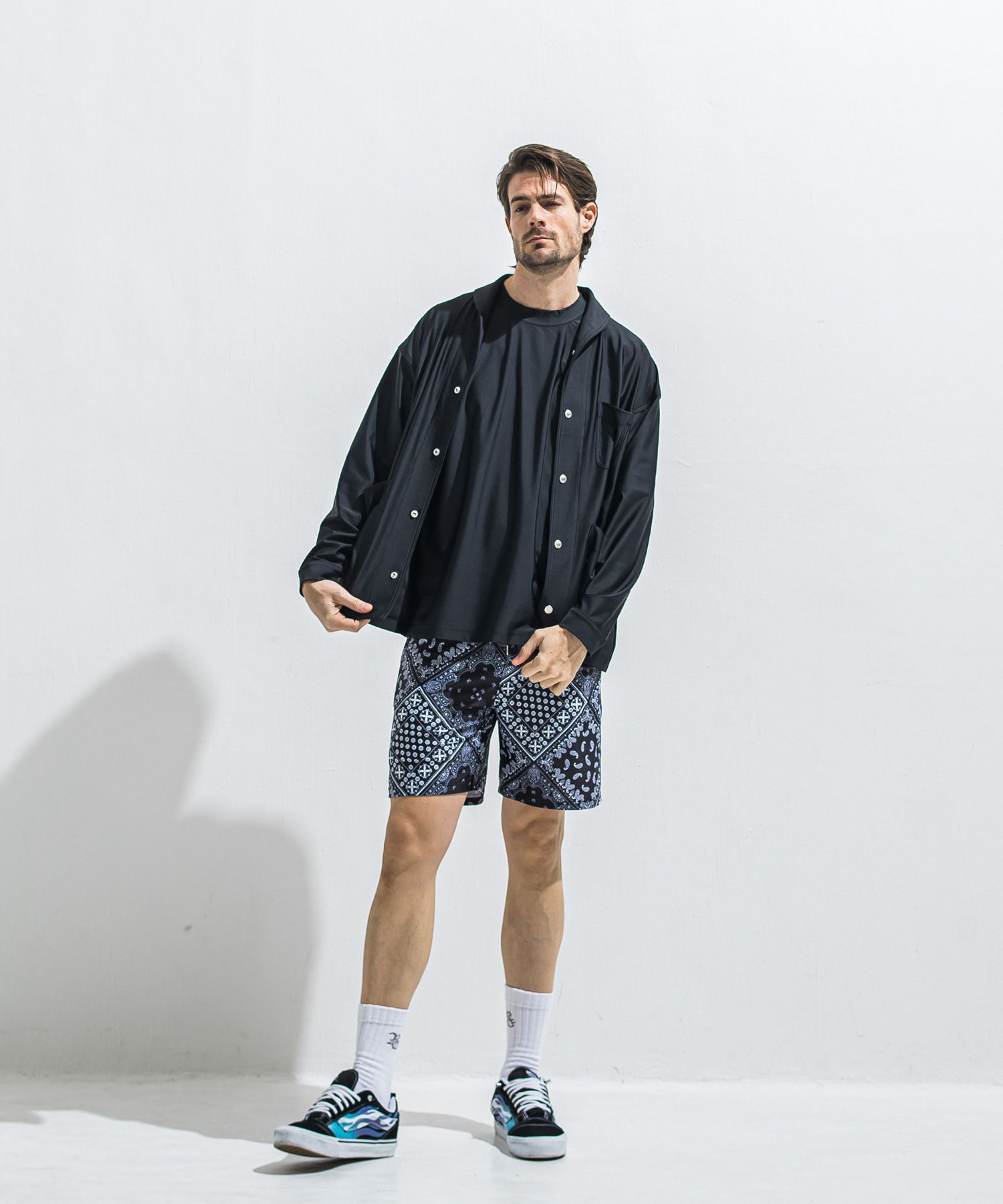 RC RUSH OVER T / RC40-T-009 / RCロゴラッシュガードビッグTシャツ / ブラック×ブラック (6月上旬入荷予定)