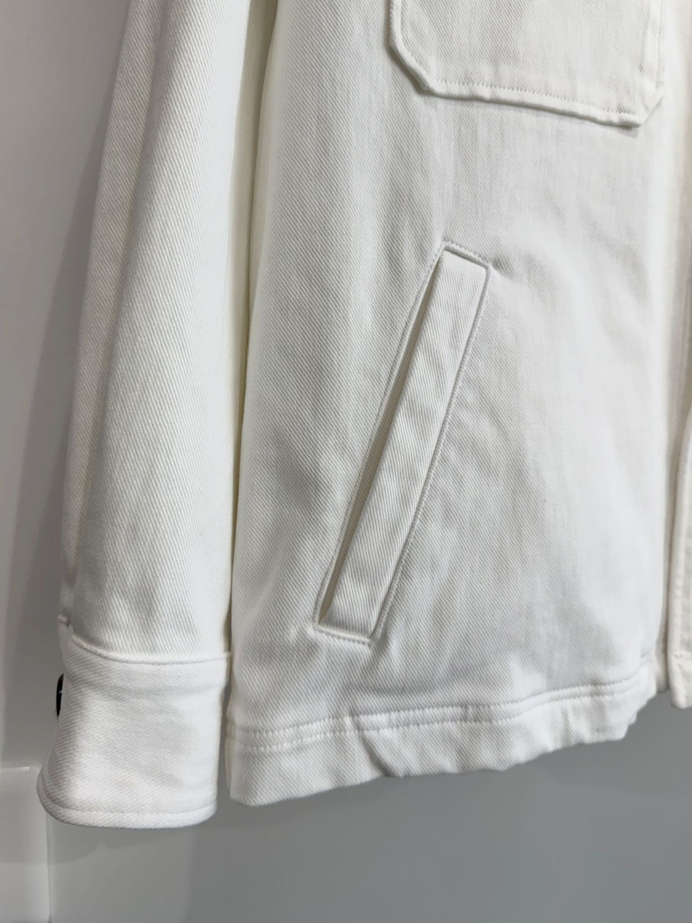 DENIM JERSEY OVER CPO / RC35-JK-002 / デニムジャージCPOジャケット / ホワイト