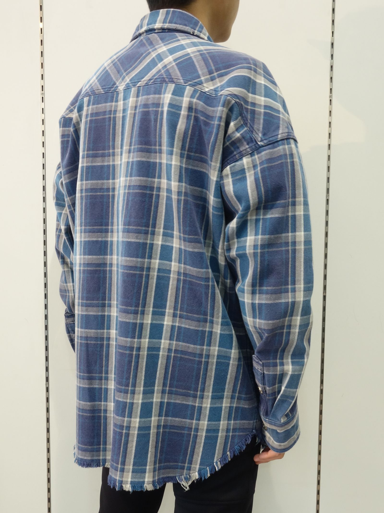 RESOUND CLOTHING - VINTAGE CHECK OVER GOWN SHIRTS / RC18-SH-002 / チェックシャツ ※  | LUKE