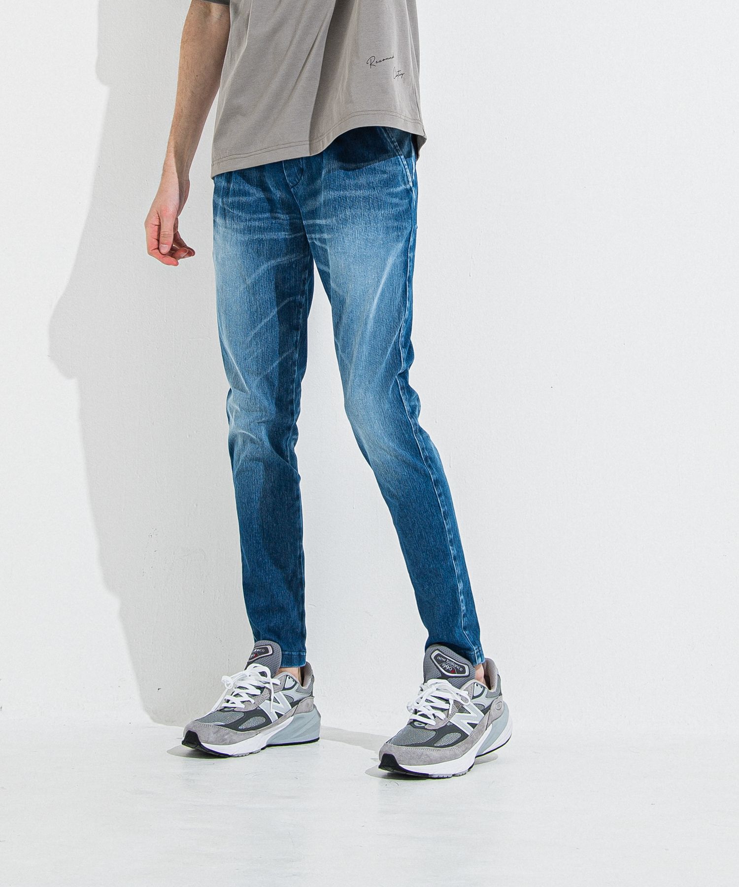 DENIM JERSEY CHRIS EASY TUCK PT / RC36-ST-016TD / ライトオンスデニムジャージイージータックパンツ / ダークインディゴ