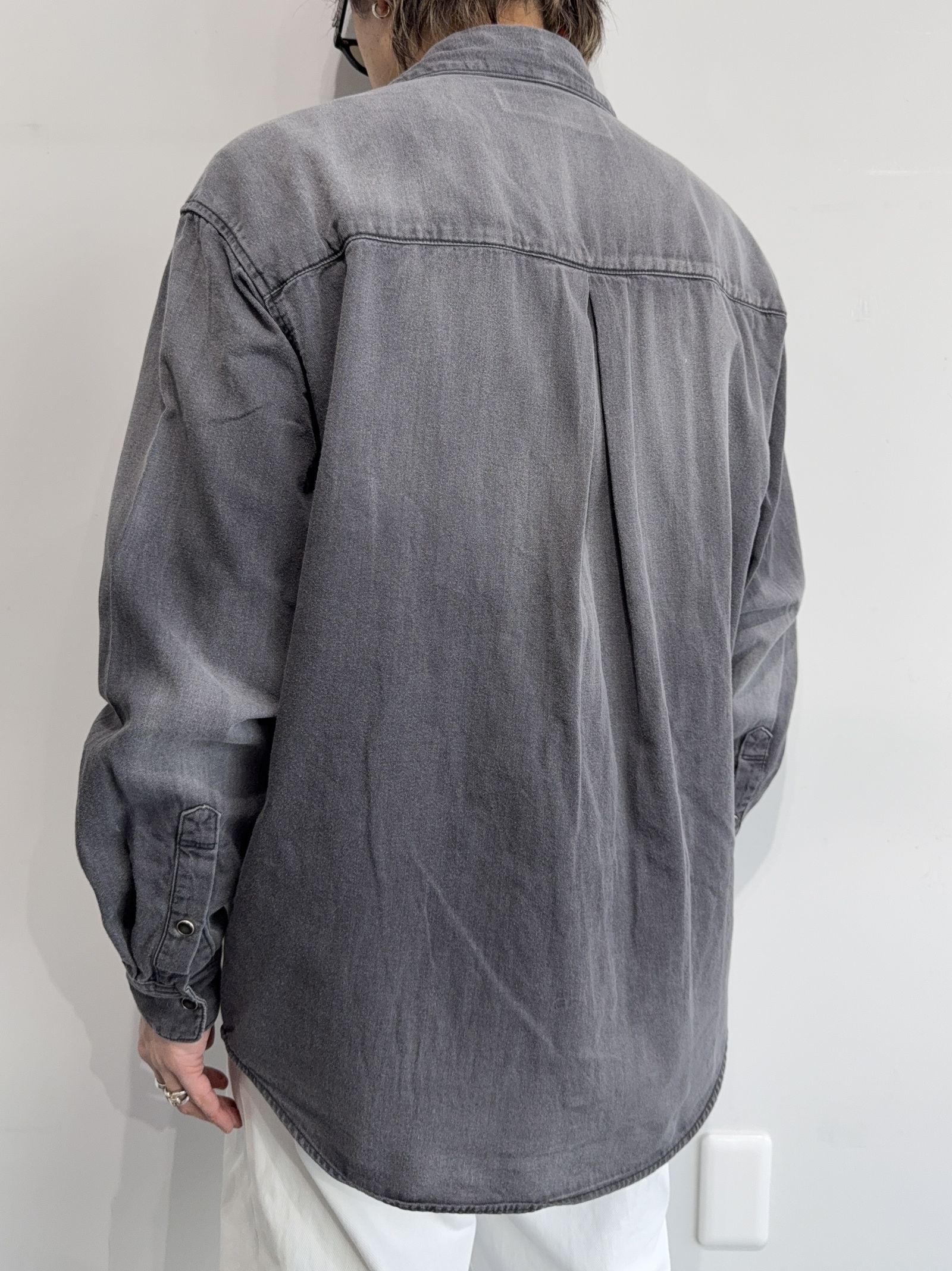 DENIM JACK SHIRTS / RC35-SH-001D / オーバーデニムシャツ / ブラックユーズド
