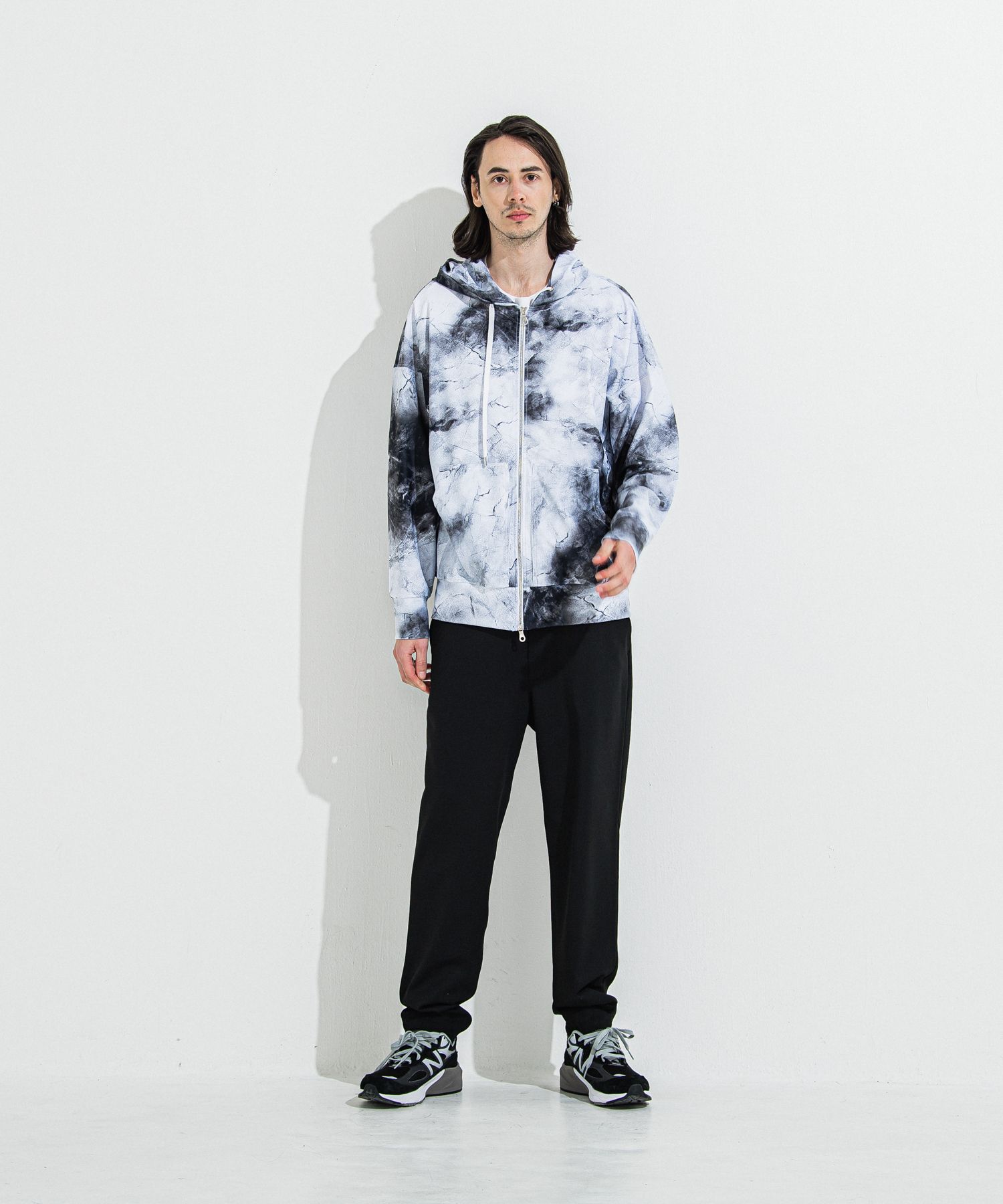 RUSH OVER ZIPUP HOODIE / RC36-C-001 / ラッシュガードパーカー / マーブルホワイト