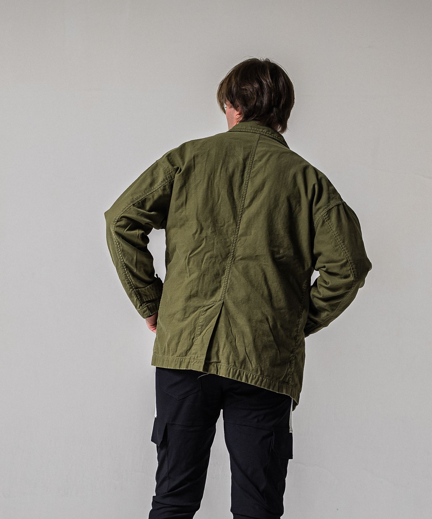 MV OVER PCOAT / RC39-JK-006 / ミリタリーピーコートジャケット / カーキ (2月上旬入荷予定)