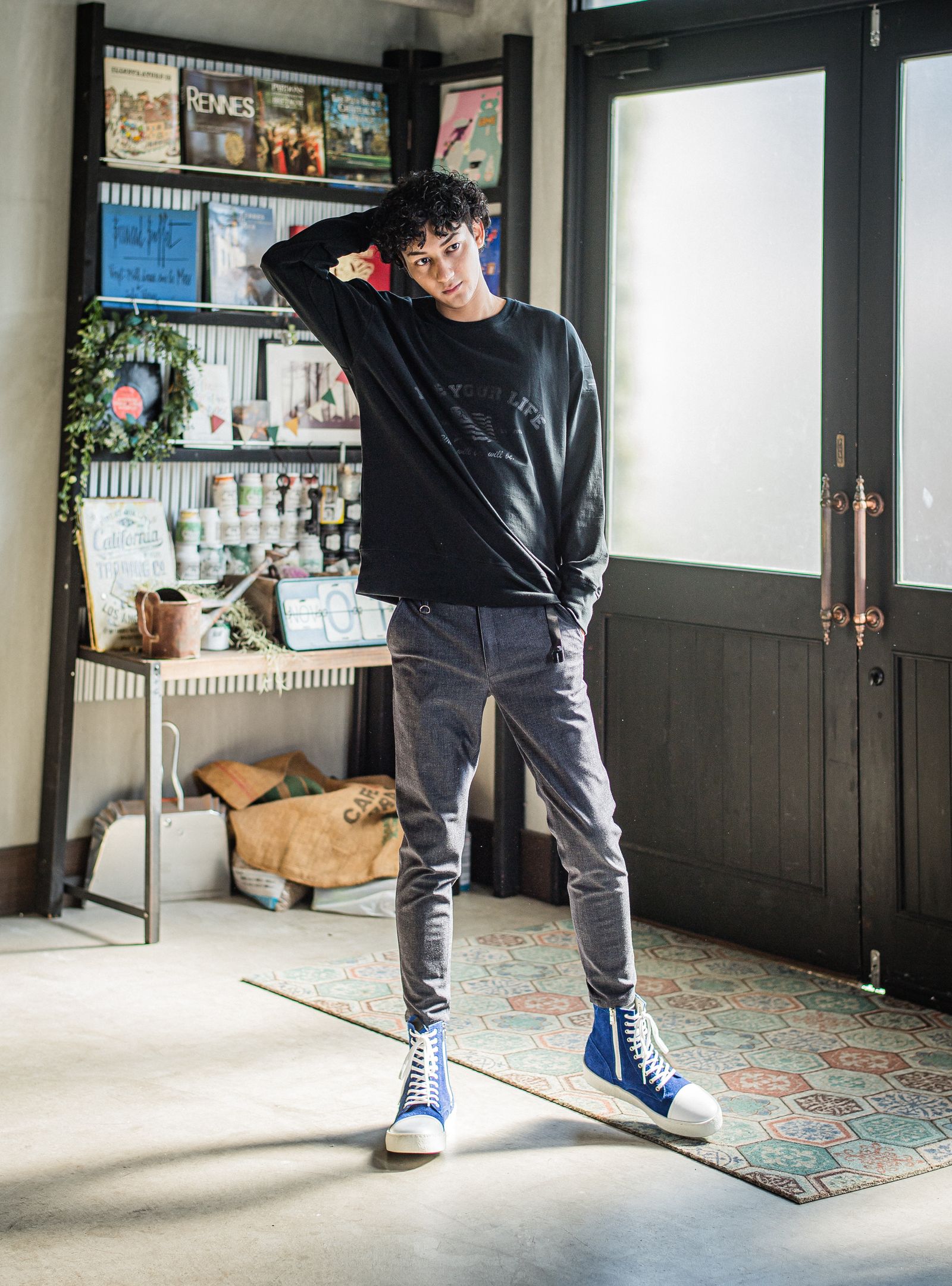 PAT TIGHT EASY PANTS / RC31-ST-037 / ベルト付きイージーパンツ / デニム