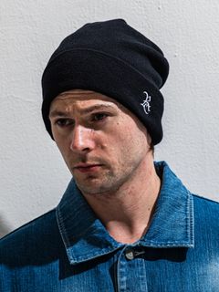LINEN KNIT CAP / RC39-CAP-001 / コットンリネンニットキャップ / ブラックRC (2月上旬入荷予定)