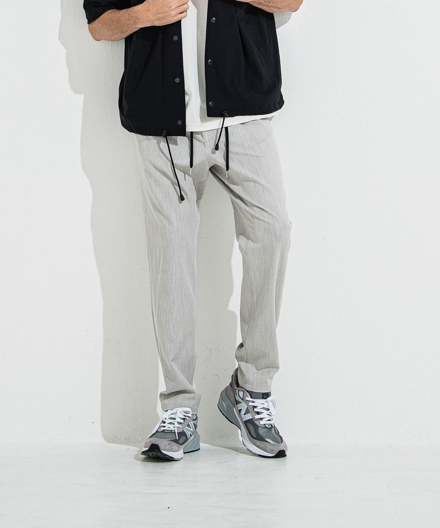 PAT WIDE EASY PANTS / RC36-ST-036BN / ワイドテーパードパンツ / グレー
