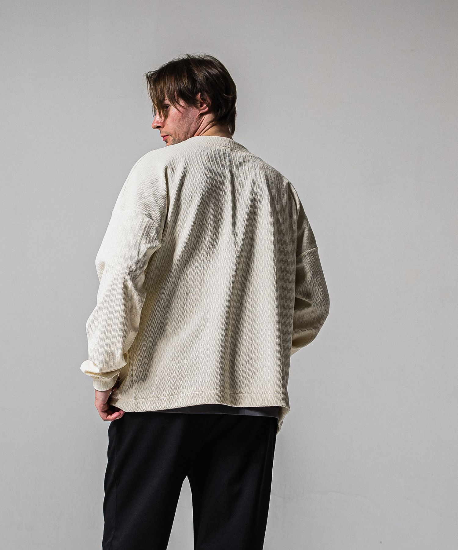 BLISTER KNIT C/D / RC39-C-005 / ブリスターニットカーディガン / オフホワイト (1月下旬入荷予定)