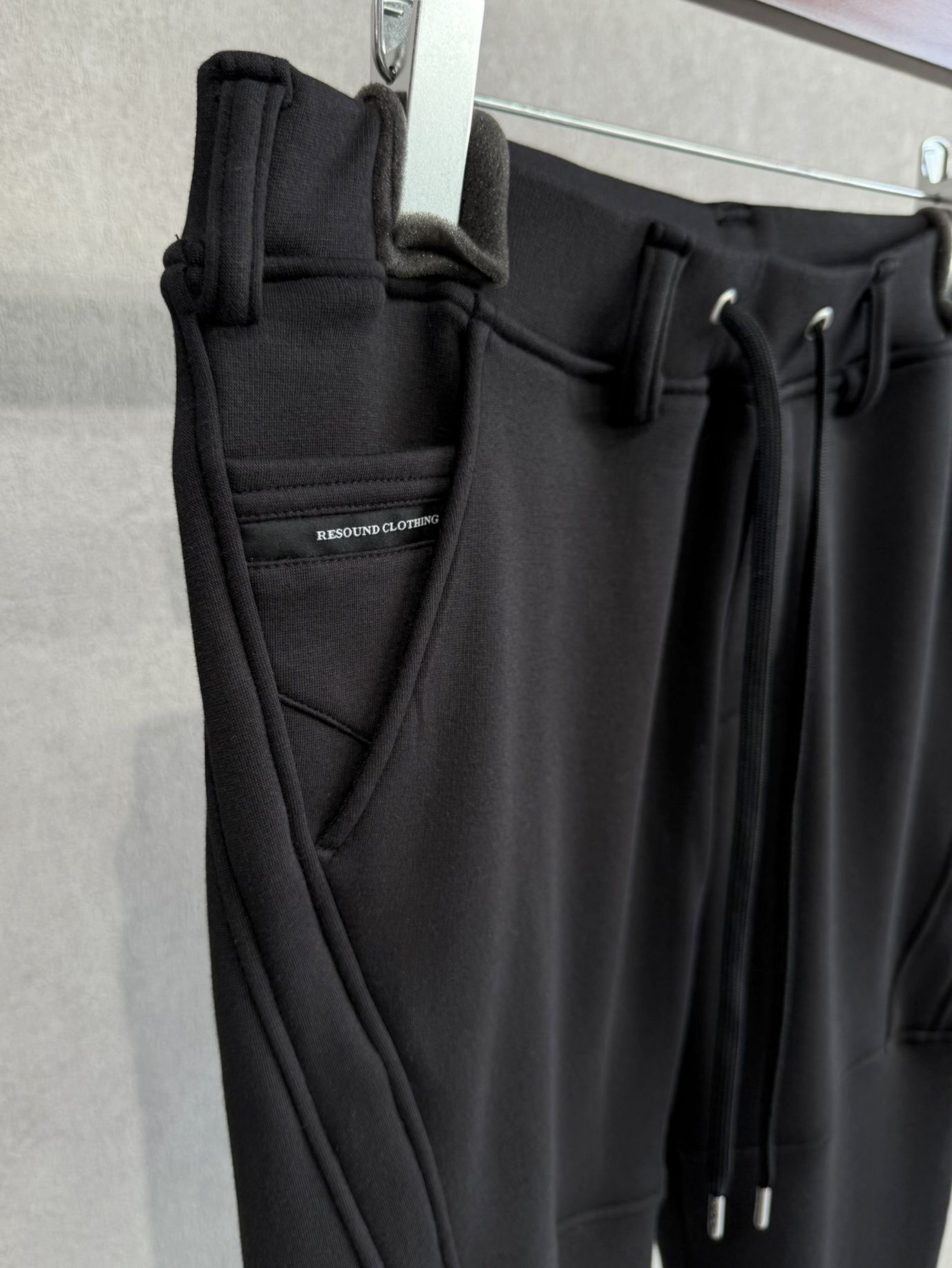 VELOURS FLEECE TYLER PANTS / RC38-ST-026H / 裏起毛スウェットラインパンツ / ブラック