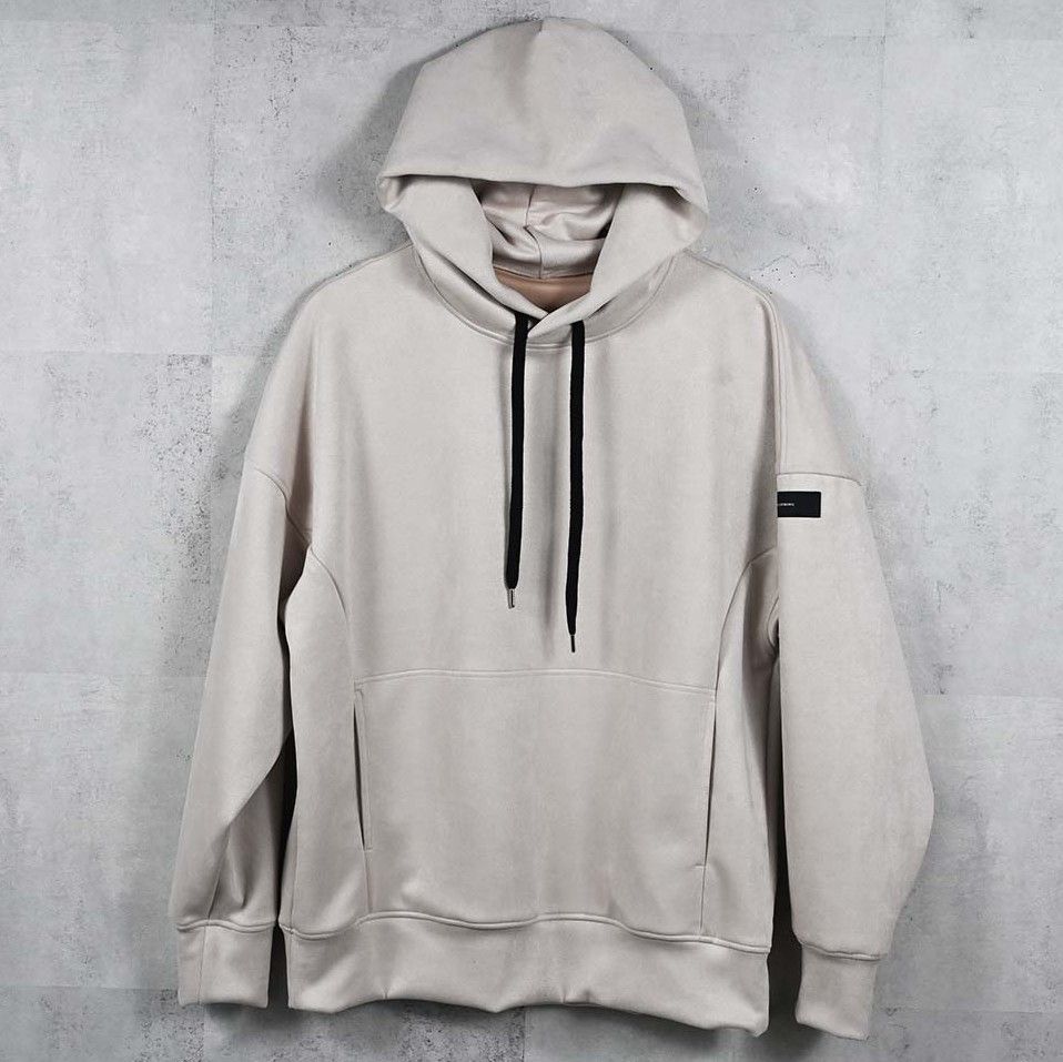 SUEDE LOOSE HOODIE / RC38-C-006 / スエードパーカー / グレージュ (1月上旬入荷予定)