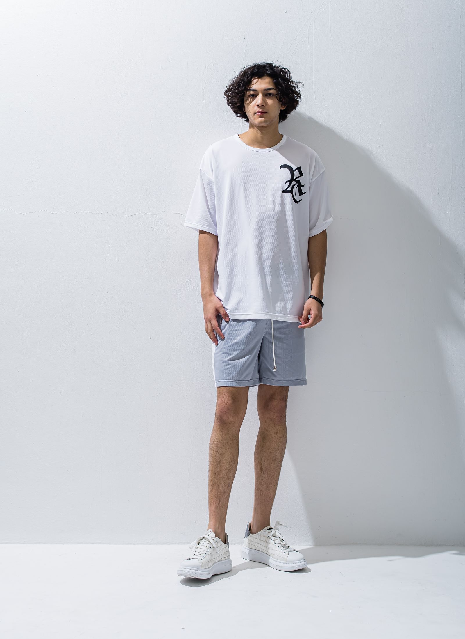 RC ROGO MESH LOOSE TEE / RC28-T-004 / メッシュビッグTシャツ / ホワイト※