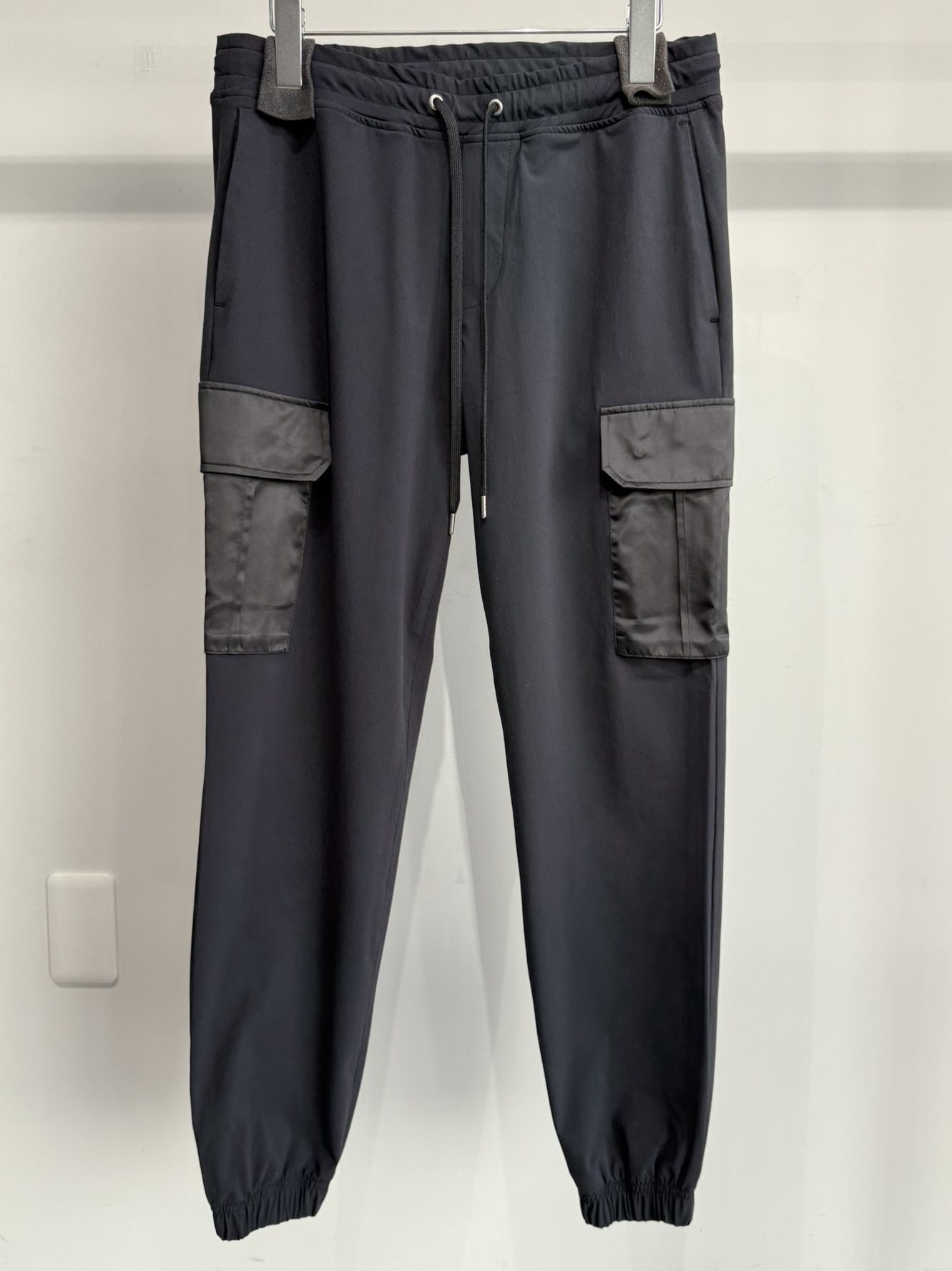 NY PT CARGO PANTS / RC35-ST-035 / ナイロン裾ゴムイージーカーゴパンツ / ブラック