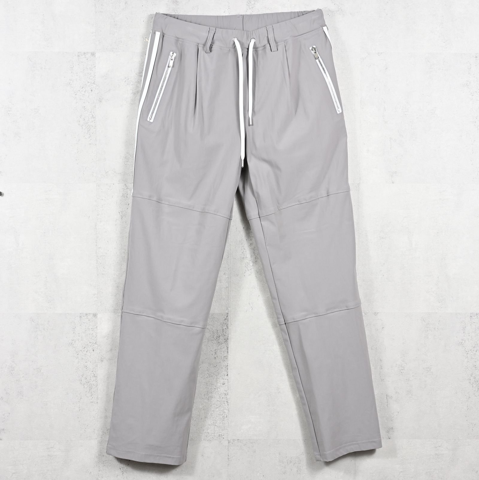 JOHNSON LINE WIDE PANTS / RC39-ST-009WT / ジョンソンラインワイドタックパンツ / グレー×ホワイト (1月下旬入荷予定)