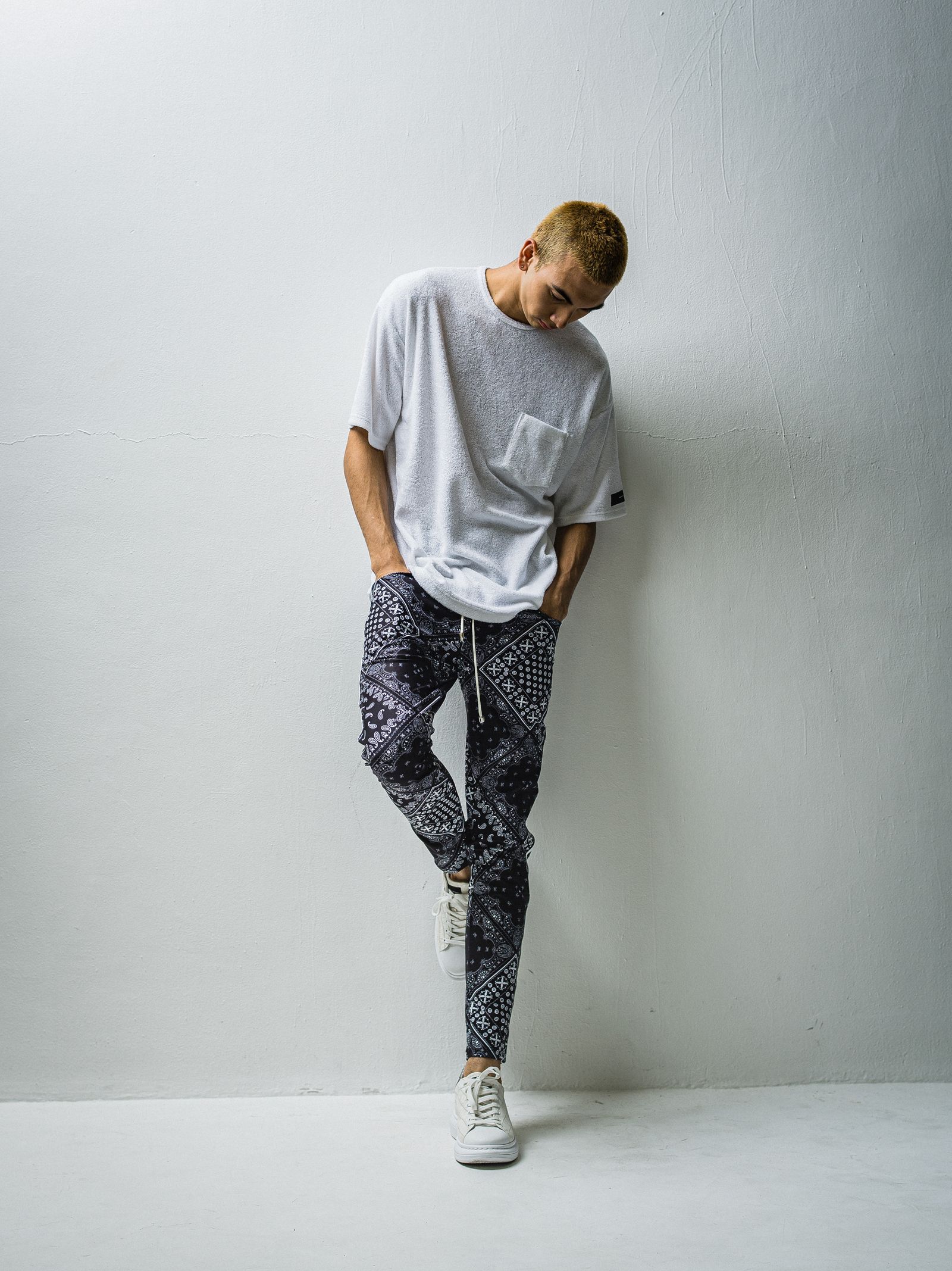 PILE LOOSE POCKET TEE / RC27-T-005 / パイルビッグポケットTシャツ / ホワイト※