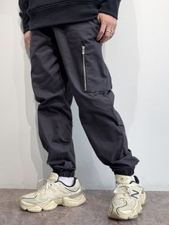 DAVID CARGO PANTS / RC35-ST-040 / ミリタリー裾ゴムカーゴパンツ / ブラック