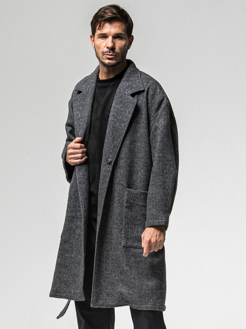 GOWN OVER COAT / RC38-JK-004 / オーバーサイズガウンコート / グレー (11月上旬入荷予定)