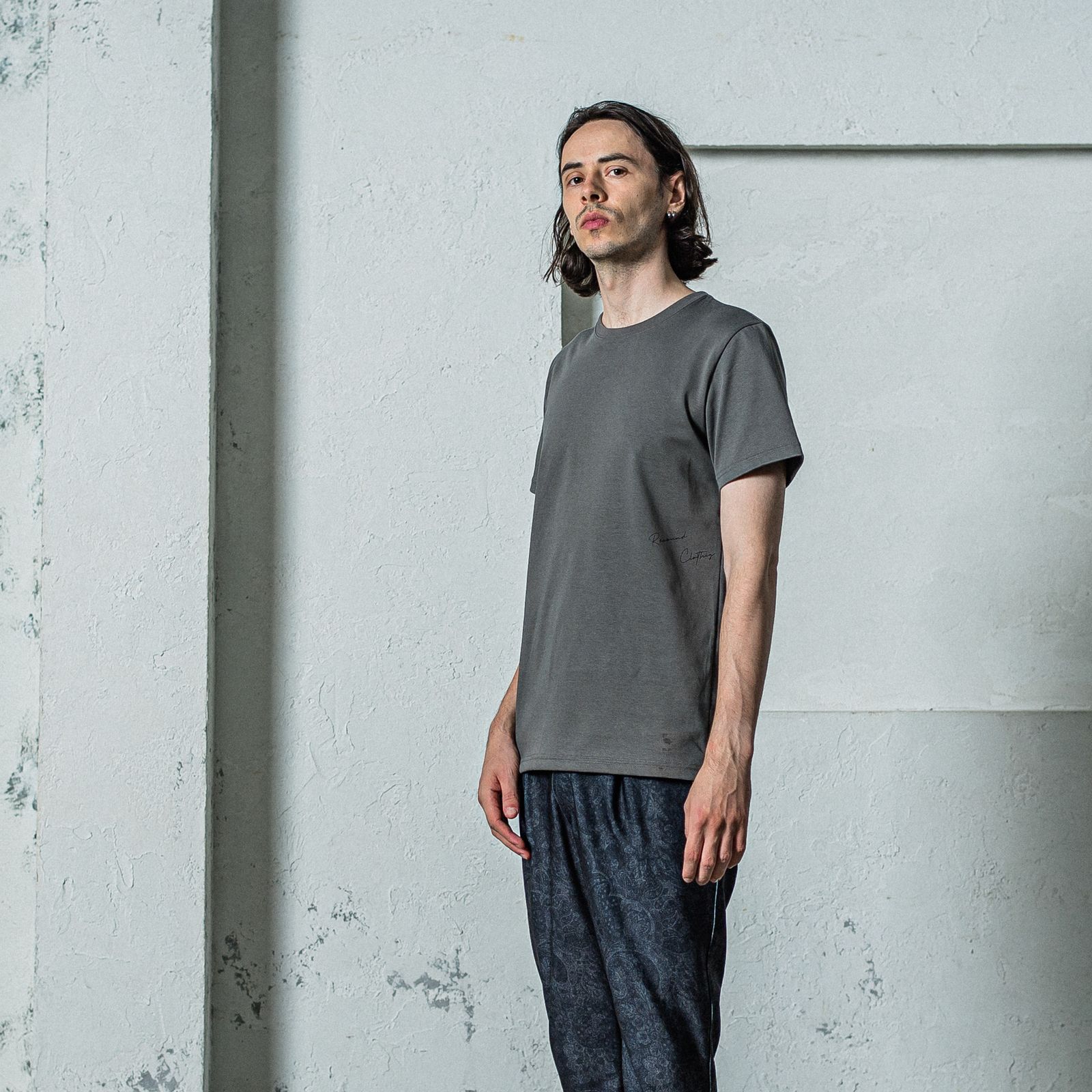 SIDE RC BASIC TEE / RC35-T-004 / サイドロゴジャストTシャツ / グレー