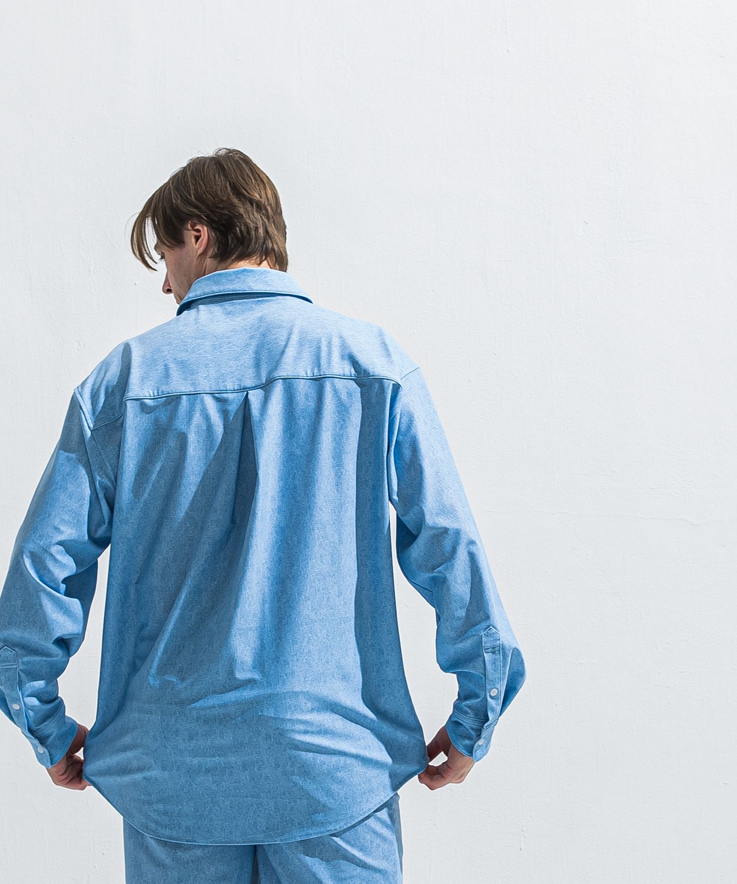 RUSH JACK SHIRTS / RC40-SH-001 / オーバーサイズラッシュガードシャツ / ライトインディゴ (5月中旬入荷予定)