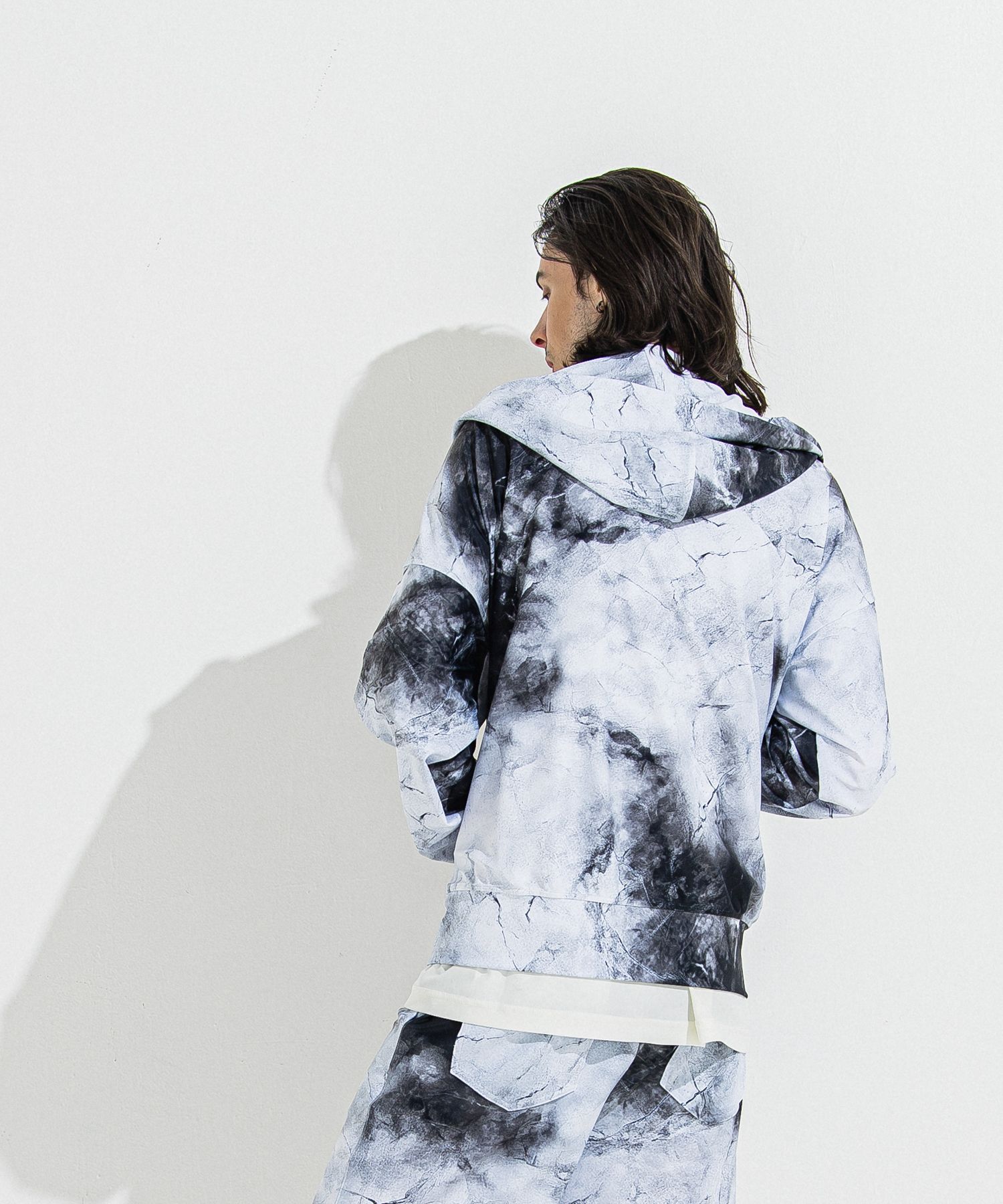 RUSH OVER ZIPUP HOODIE / RC36-C-001 / ラッシュガードパーカー / マーブルホワイト