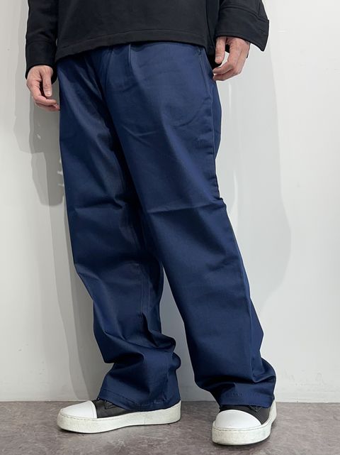 WIDE TUCK PT / RC11-ST-003 / シャンブレーワイドタックパンツ / ネイビー※