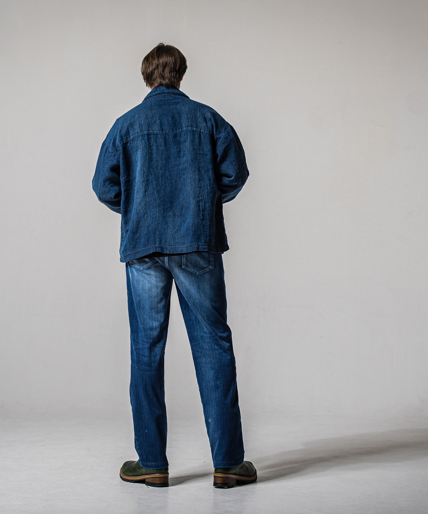 INDIGO LINEN JACK SHIRT / RC39-JK-007 / インディゴリネンシャツジャケット / ダークインディゴ (3月上旬入荷予定)