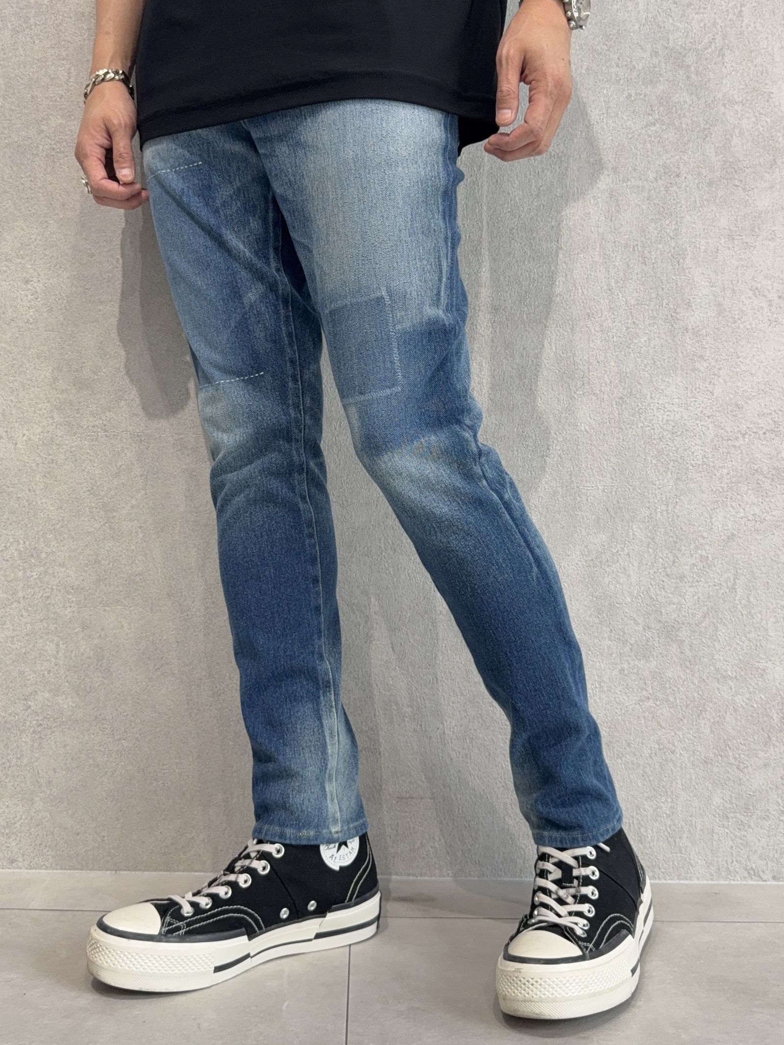 MICK DENIM JERSEY / RC35-ST-020 / デニムジャージテーパードパンツ / インディゴリメイク